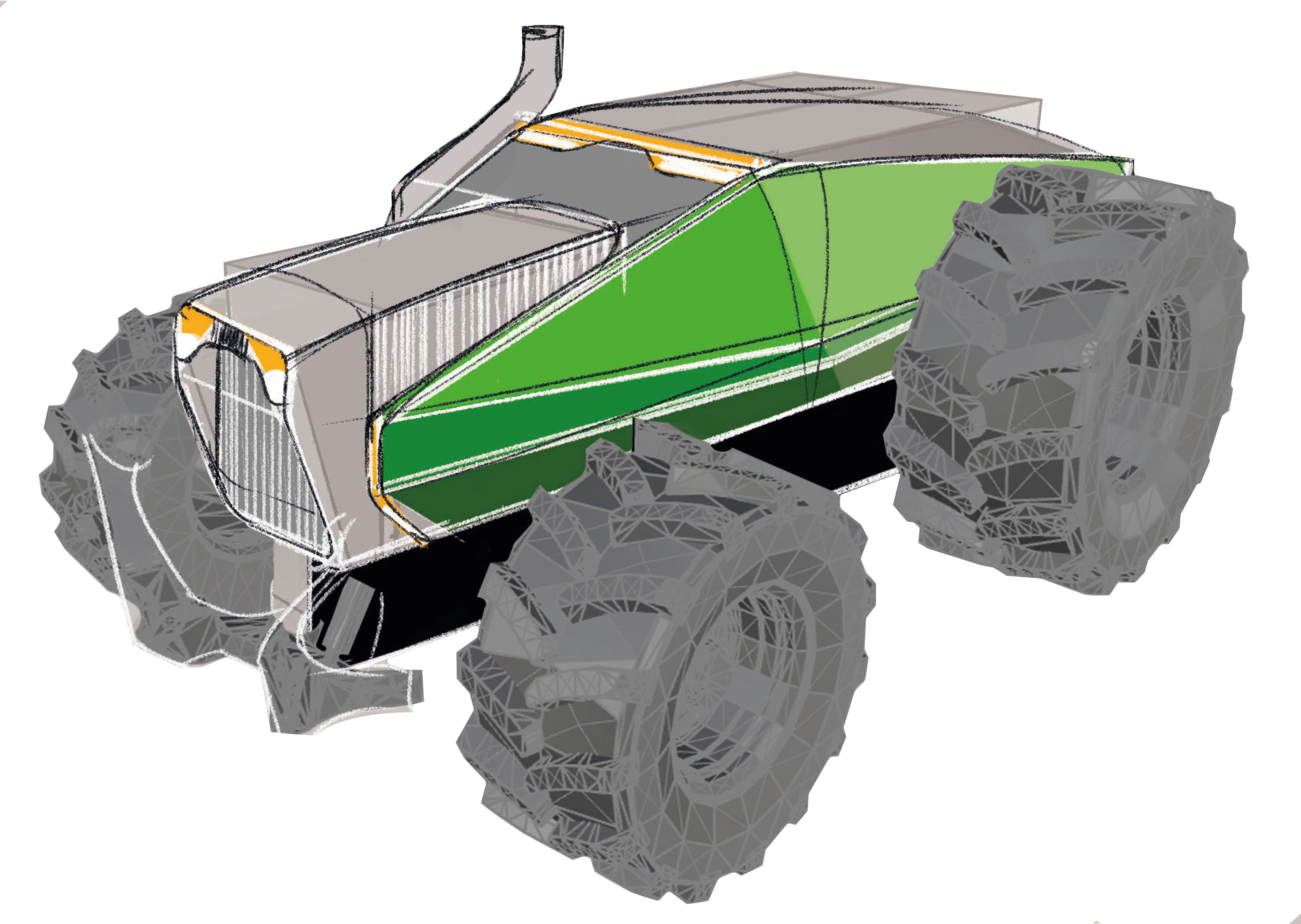 Беспилотный трактор — Изображение №26 — 3D, Промдизайн на Dprofile