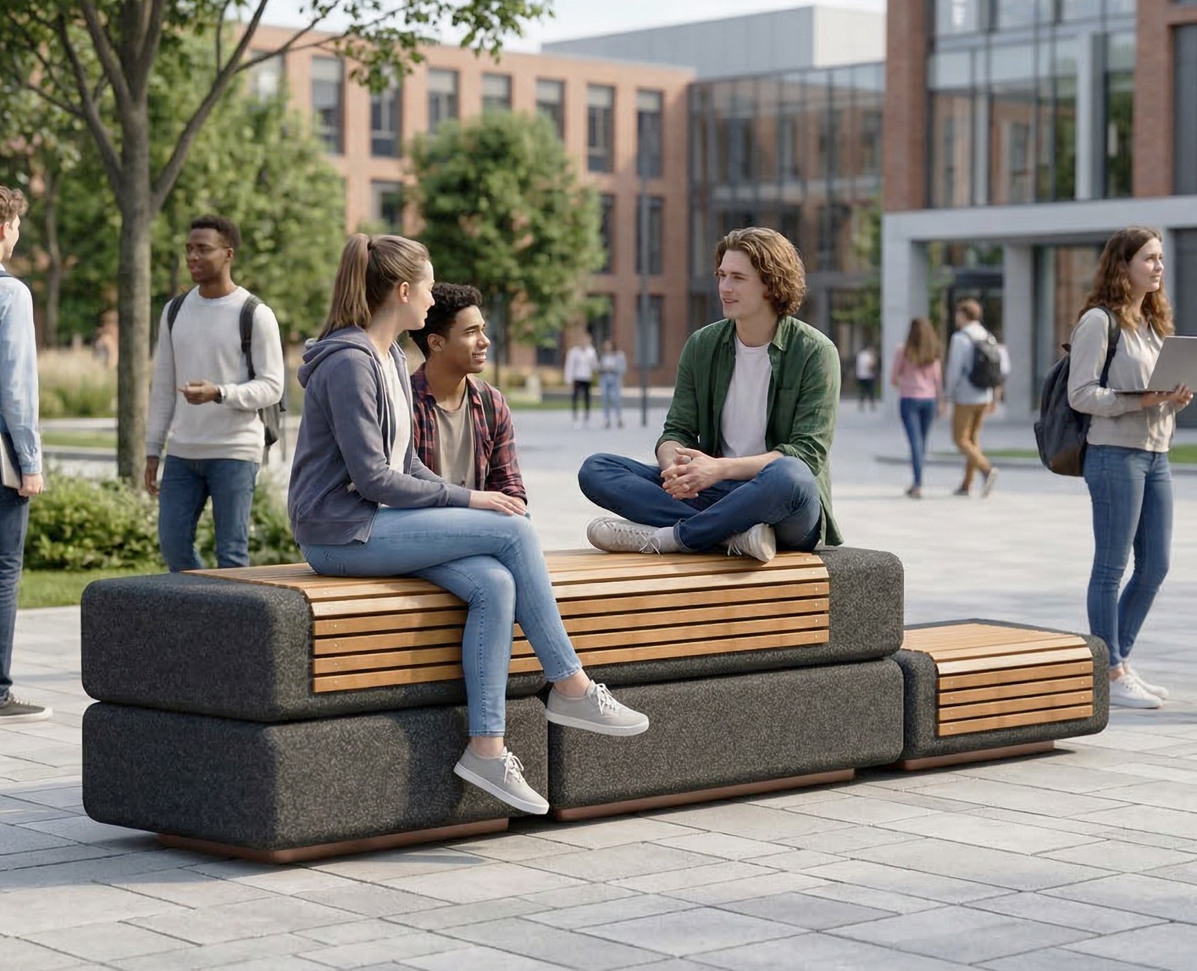 Модульная скамейка — 3D, Промдизайн на Dprofile