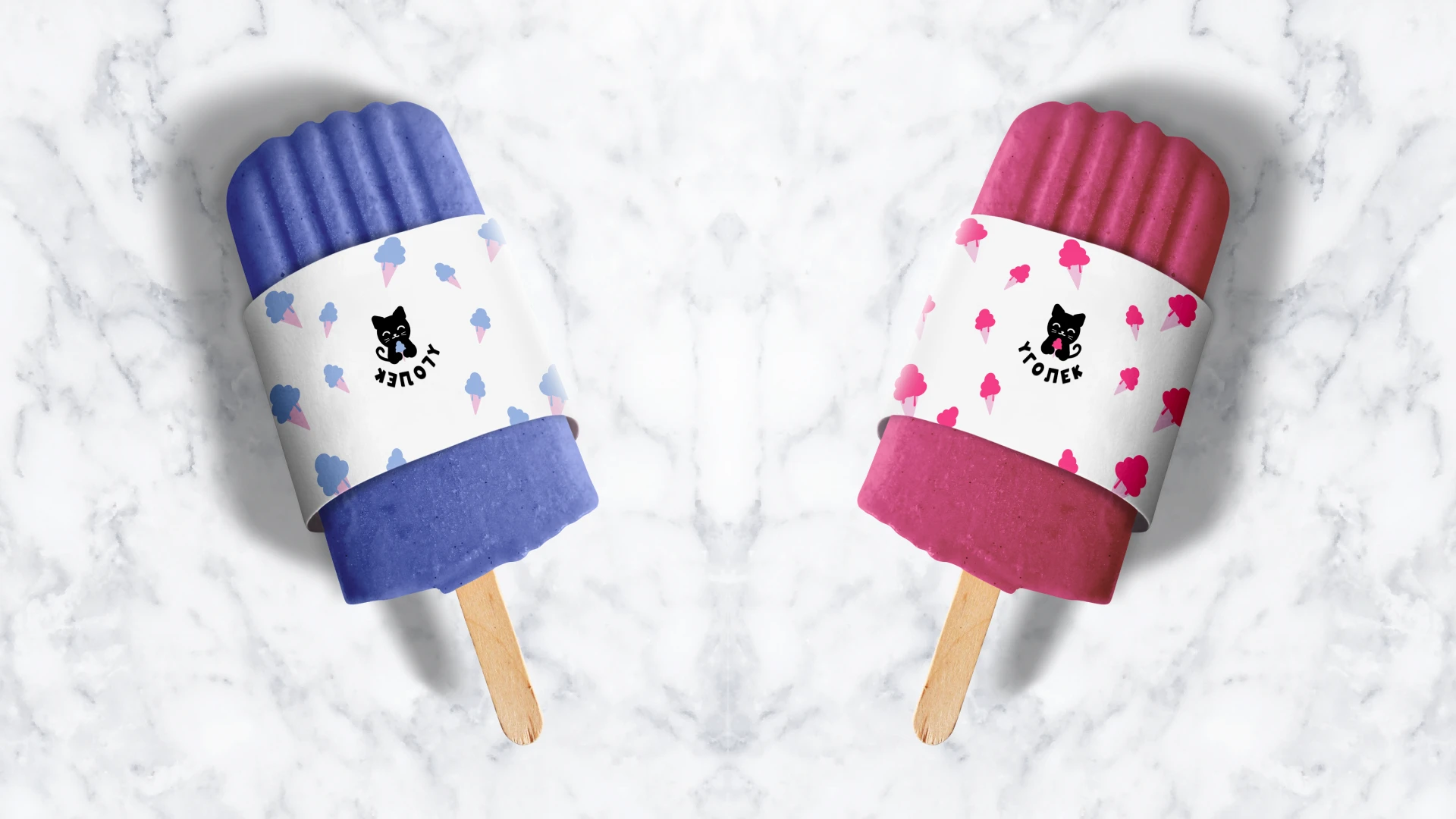 Кафе мороженое "Уголек" |Иллюстрированный логотип — Изображение №5 — Брендинг, Промдизайн на Dprofile