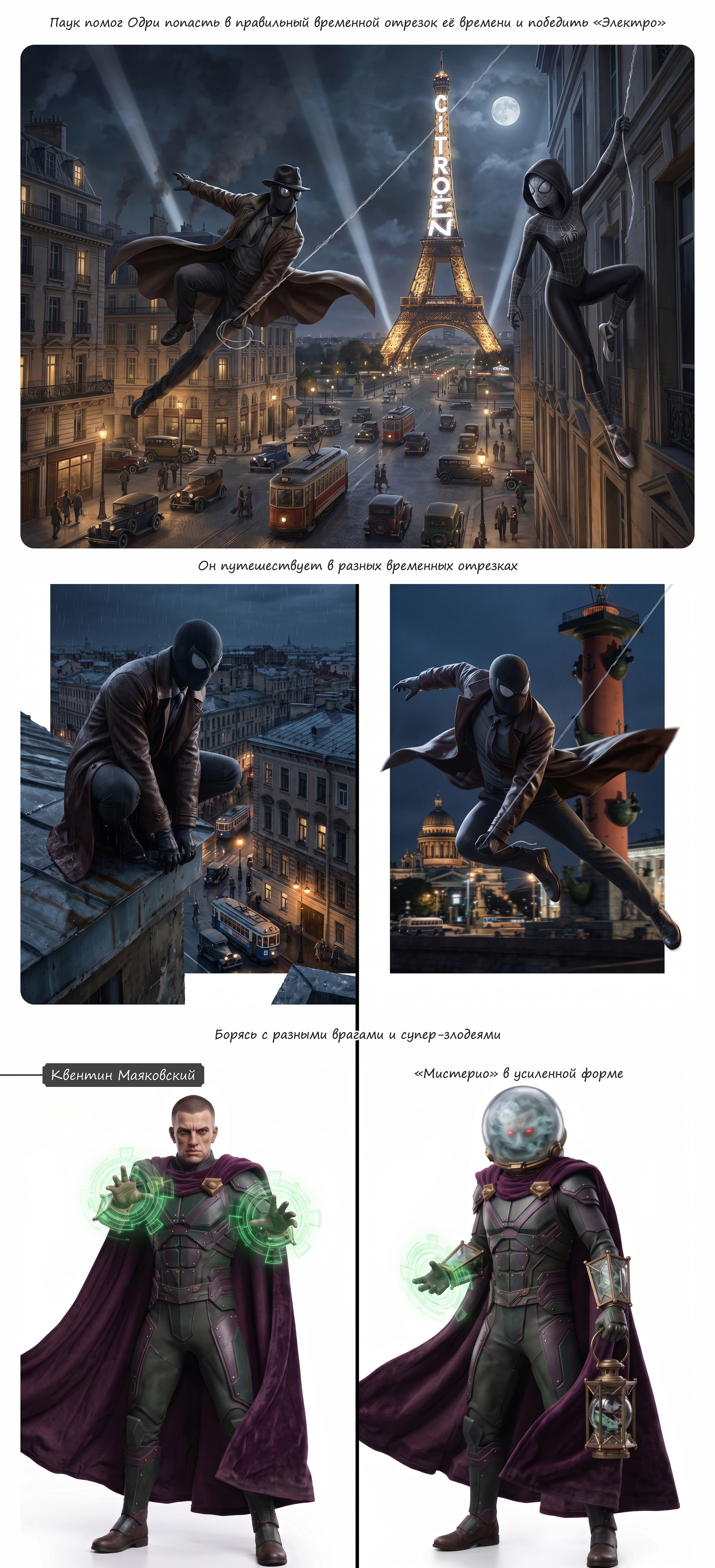 Alter "Spider-Noir" 🕷 — Изображение №5 — Иллюстрация, Нейро на Dprofile