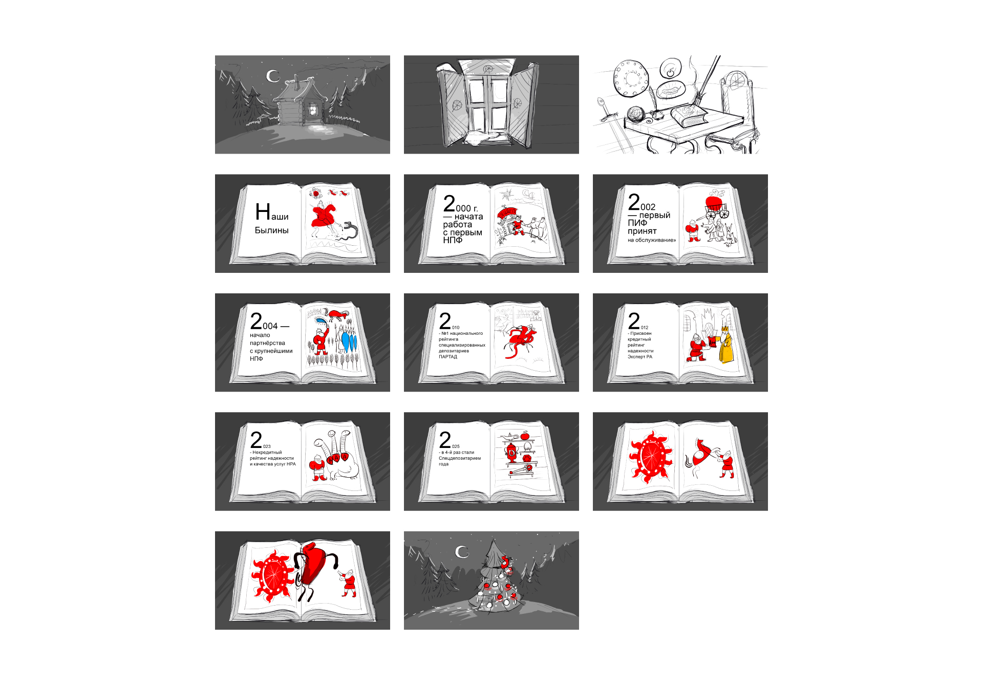 Новогодний ролик АО «СПЕЦ. ДЕП. «ИНФИНИТУМ» 2026 — Изображение №1 — Иллюстрация, Анимация на Dprofile