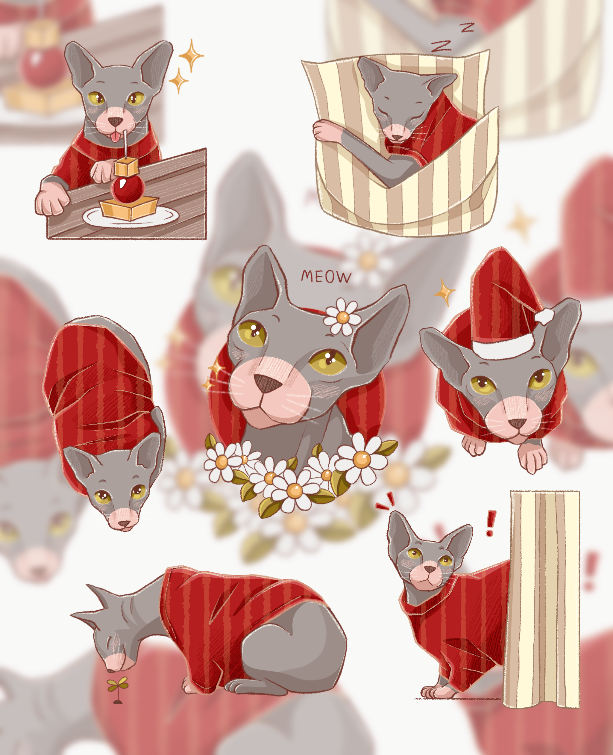 стикеры // cute stickers — Изображение №3 — Иллюстрация на Dprofile