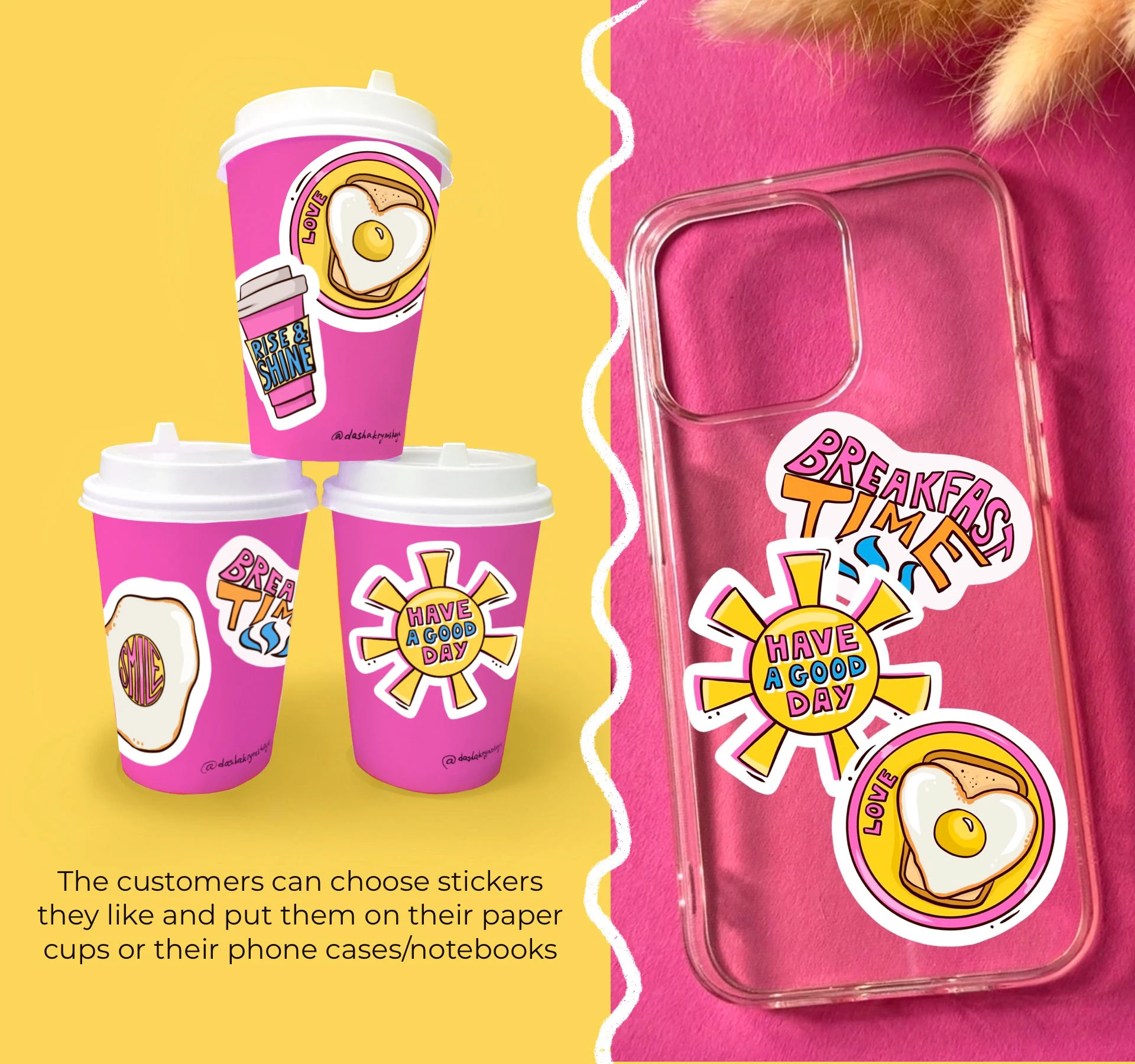 Стикеры для кофейни — Изображение №6 — Брендинг, Иллюстрация на Dprofile