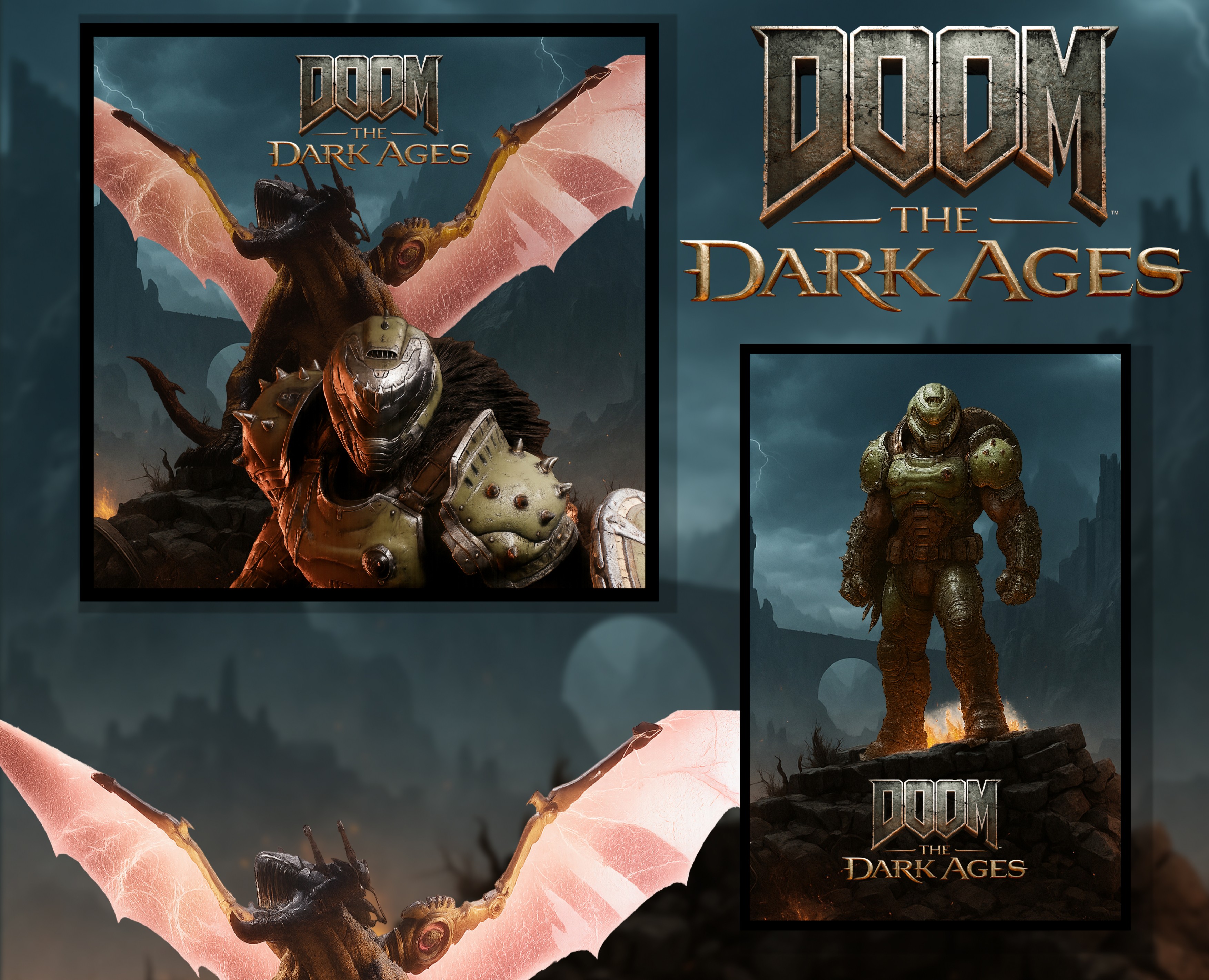 Постер DOOM: The Dark Ages — Интерфейсы на Dprofile