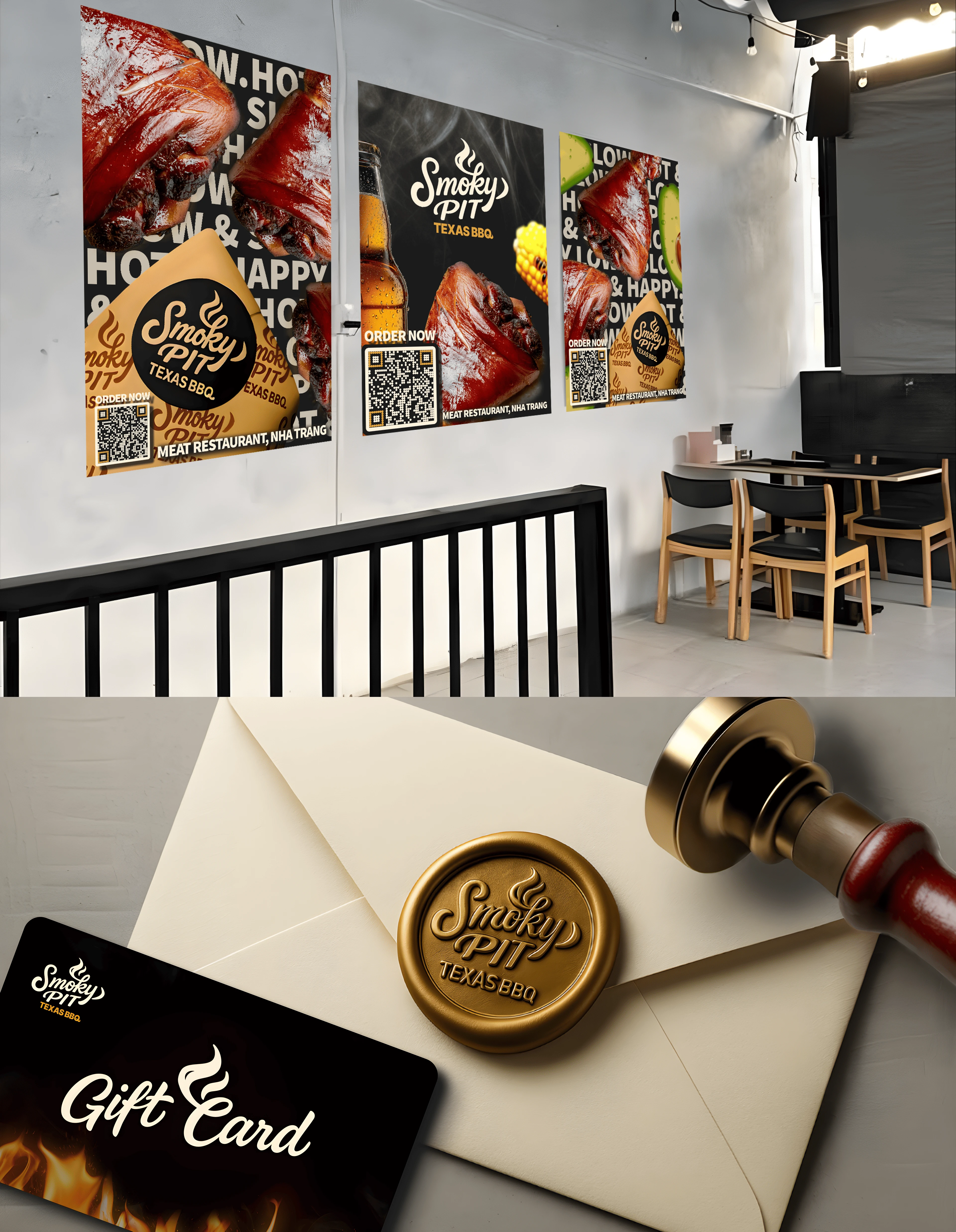 Редизайн айдентики бренда Smoky PIT Texas BBQ | Вьетнам — Изображение №25 — Брендинг на Dprofile