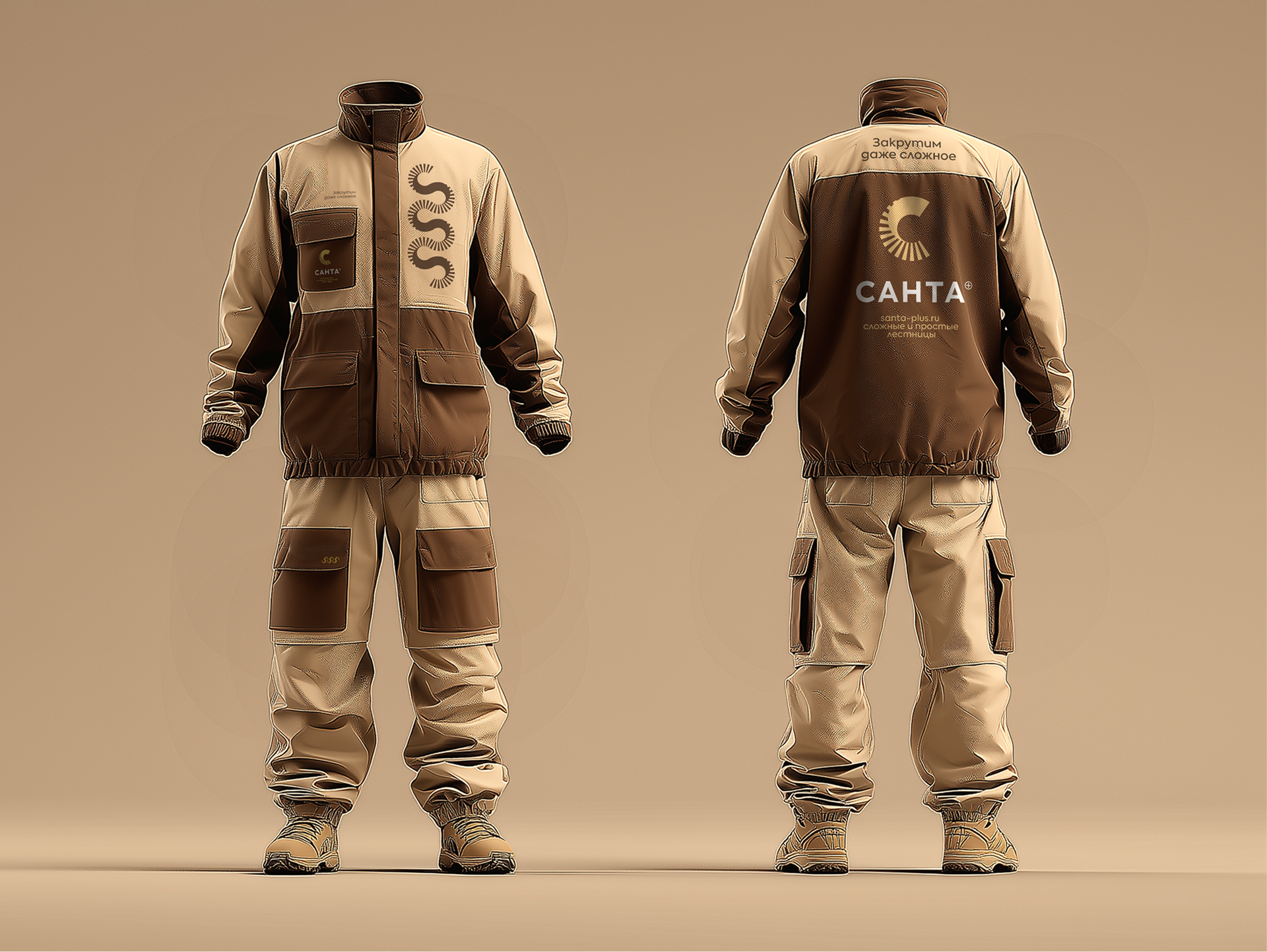 САНТА+ Логотип и фирменный стиль столярной мастерской. — Изображение №17 — Брендинг на Dprofile