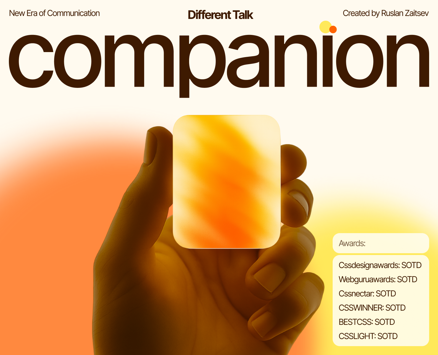 Companion - Different Talk — Интерфейсы, Брендинг на Dprofile