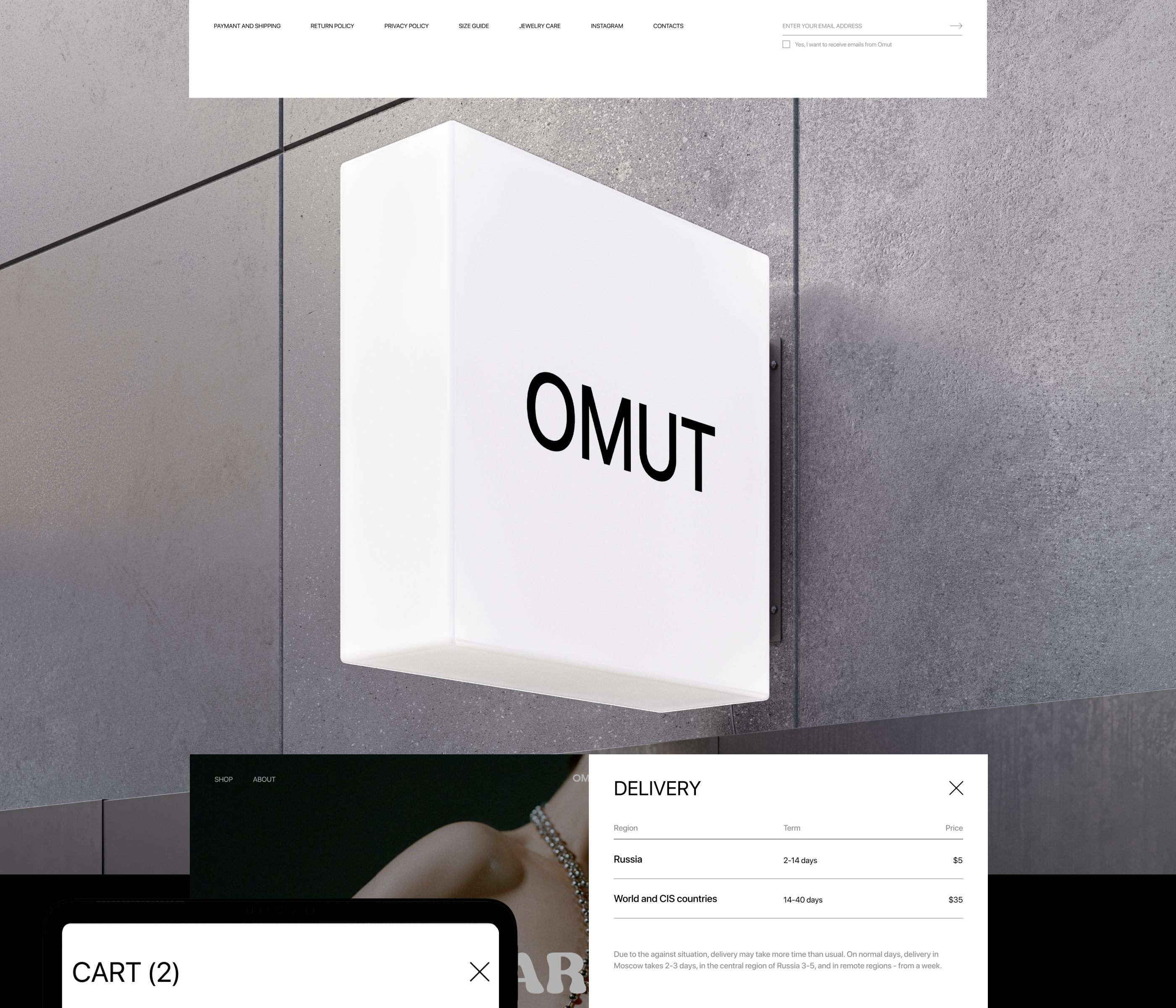 OMUT | Интернет-магазин — Изображение №13 — Интерфейсы на Dprofile