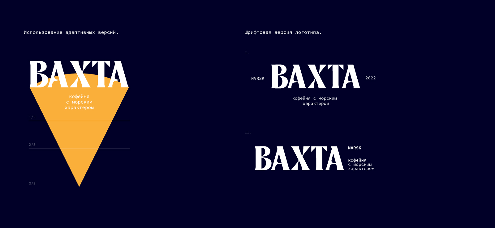 ВАХТА. Фирменный стиль для кофейни. — Изображение №3 — Брендинг на Dprofile