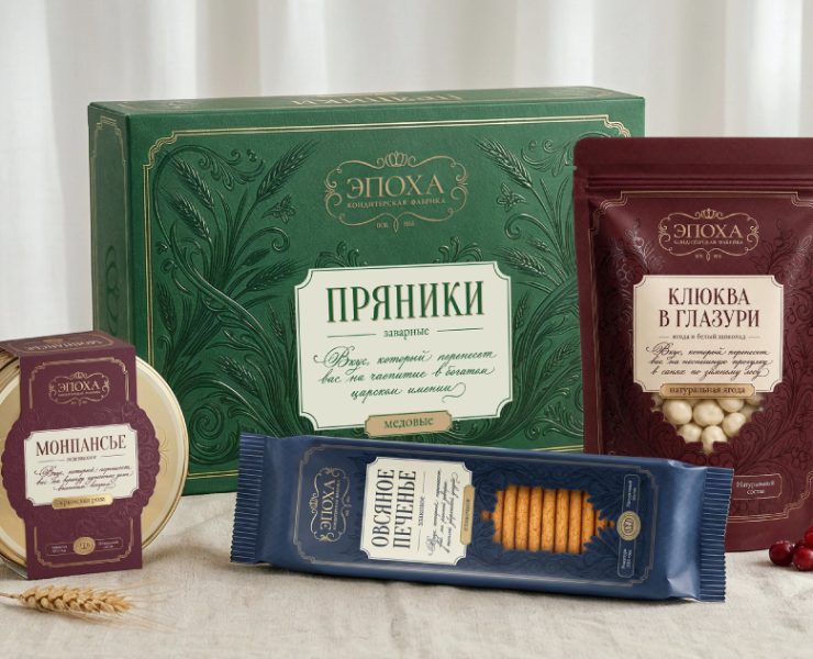 Брендинг и дизайн упаковки кондитерской линейки дореволюционных сладостей — Брендинг на Dprofile