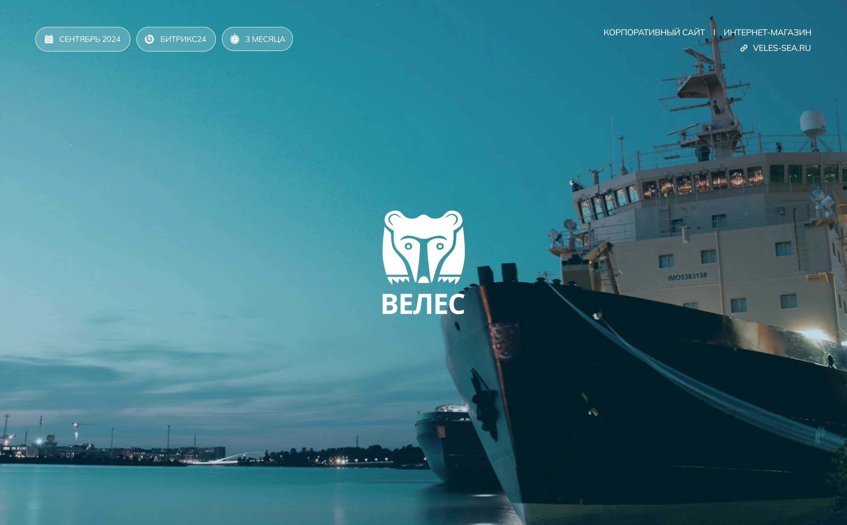 Многостраничный сайт для компании «ВЕЛЕС» — Изображение №1 — Интерфейсы на Dprofile