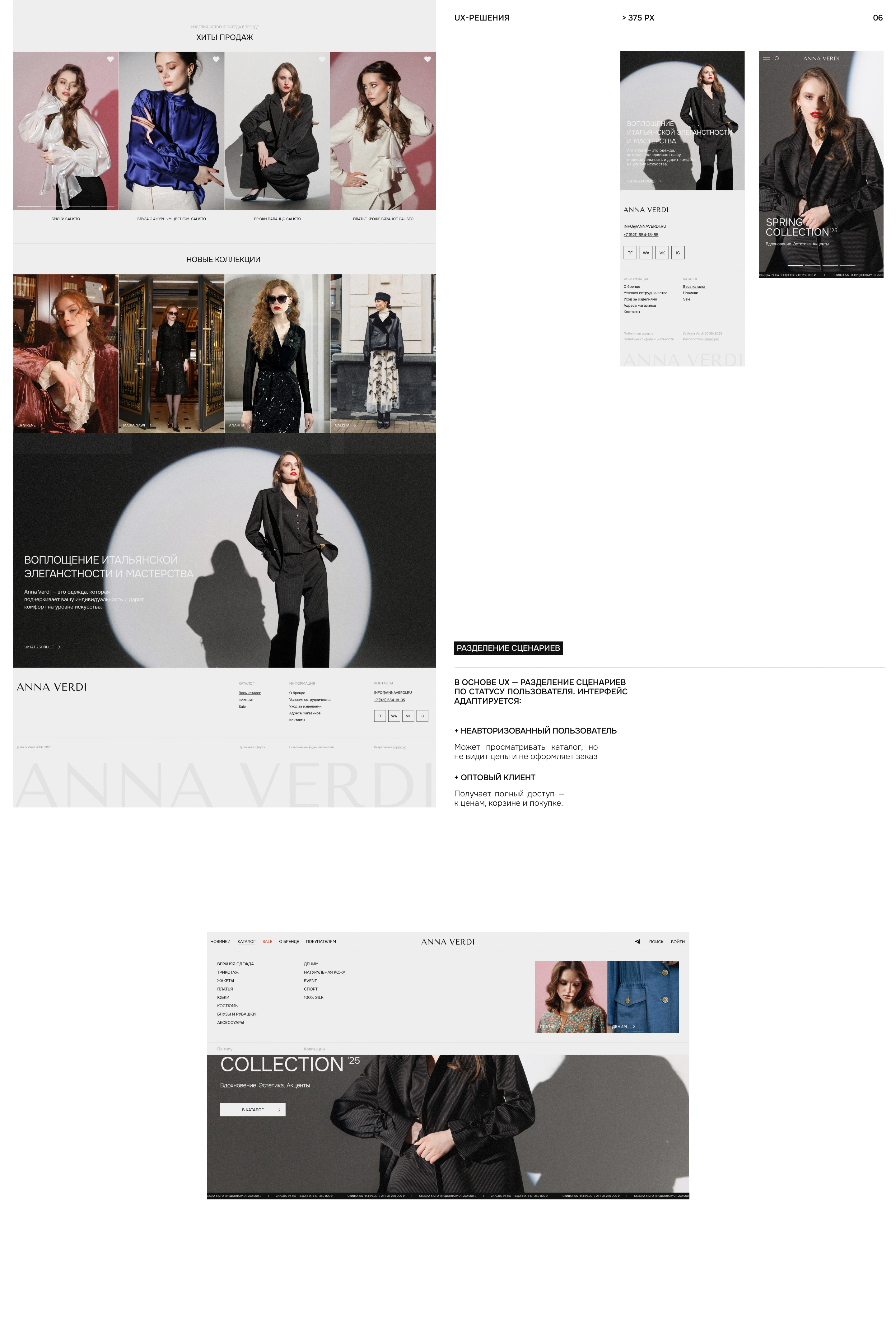 Anna Verdi — B2B Интернет-магазин женской одежды I E-commer… — Изображение №6 — Интерфейсы на Dprofile