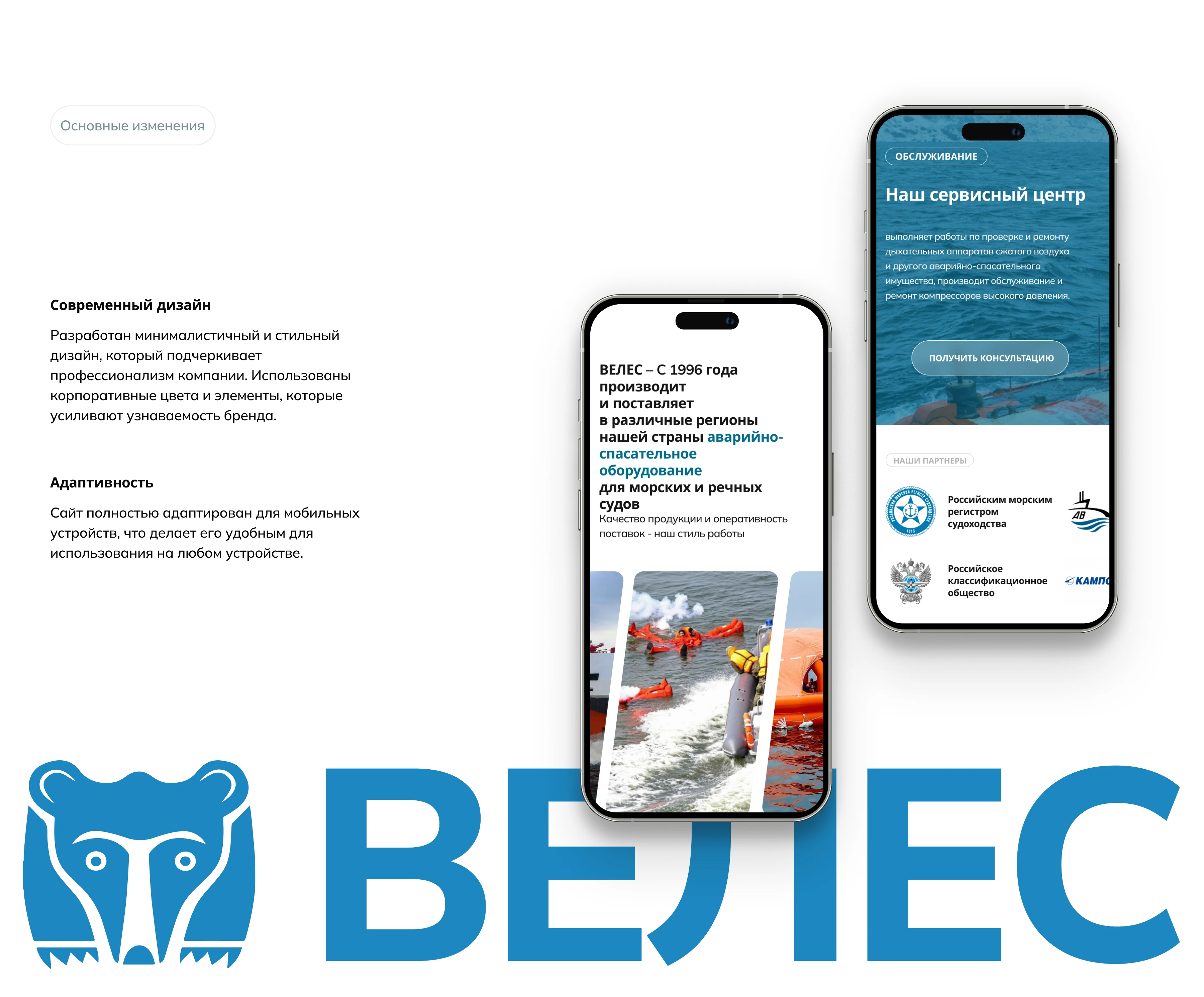 Многостраничный сайт для компании «ВЕЛЕС» — Изображение №7 — Интерфейсы на Dprofile