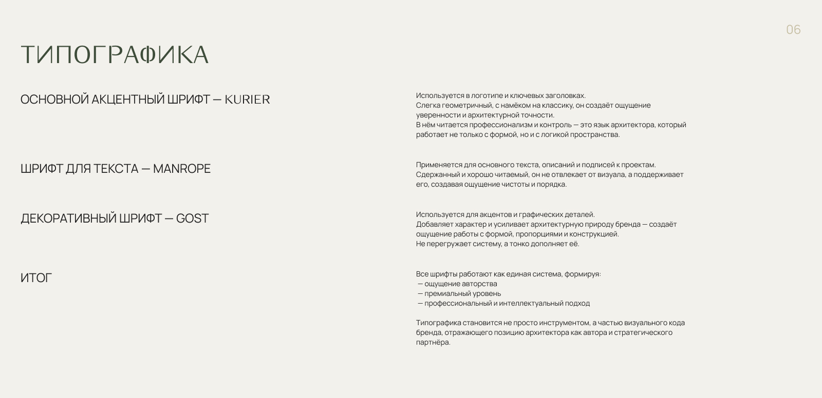 Mlynchyk — Айдентика и сайт архитектора — Изображение №7 — Интерфейсы, Брендинг на Dprofile