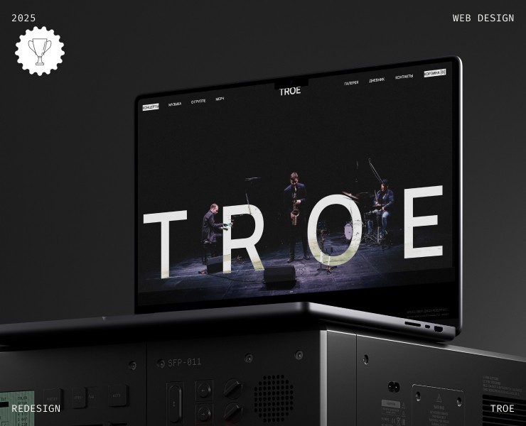 TROE — имиджевый сайт для музыкальной группы на Dprofile