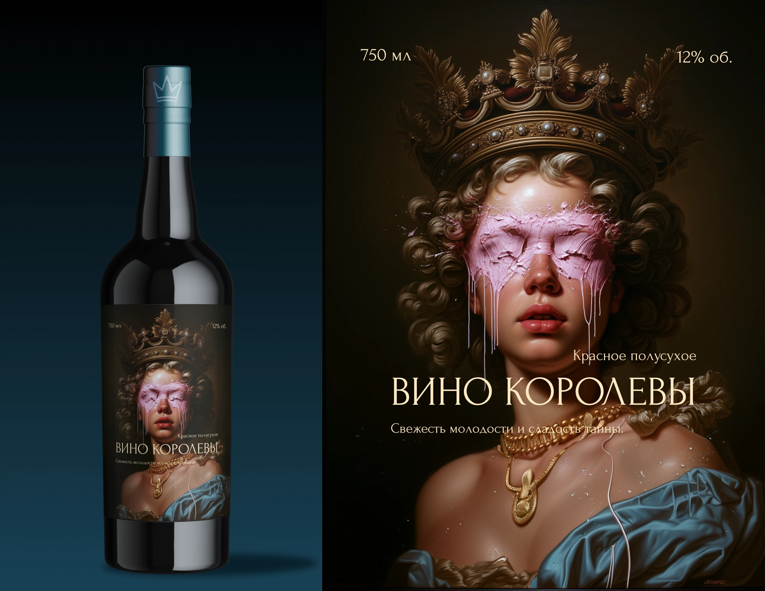 Вино королевы Дизайн Этикетки — Изображение №8 — Брендинг, Иллюстрация на Dprofile