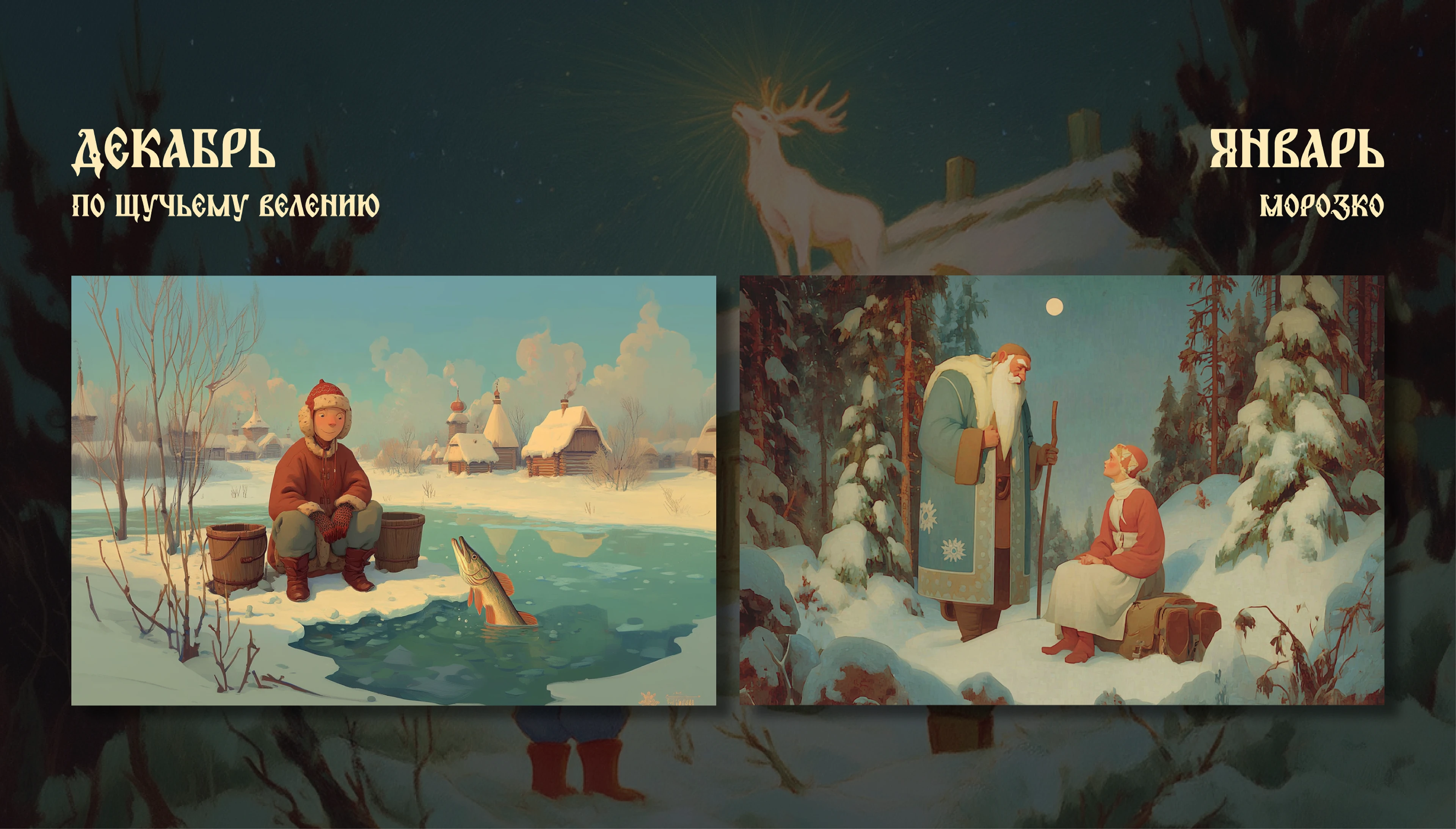 календарь/calendar 2026 Русские сказки ИИ — Изображение №3 — Иллюстрация, Графика на Dprofile