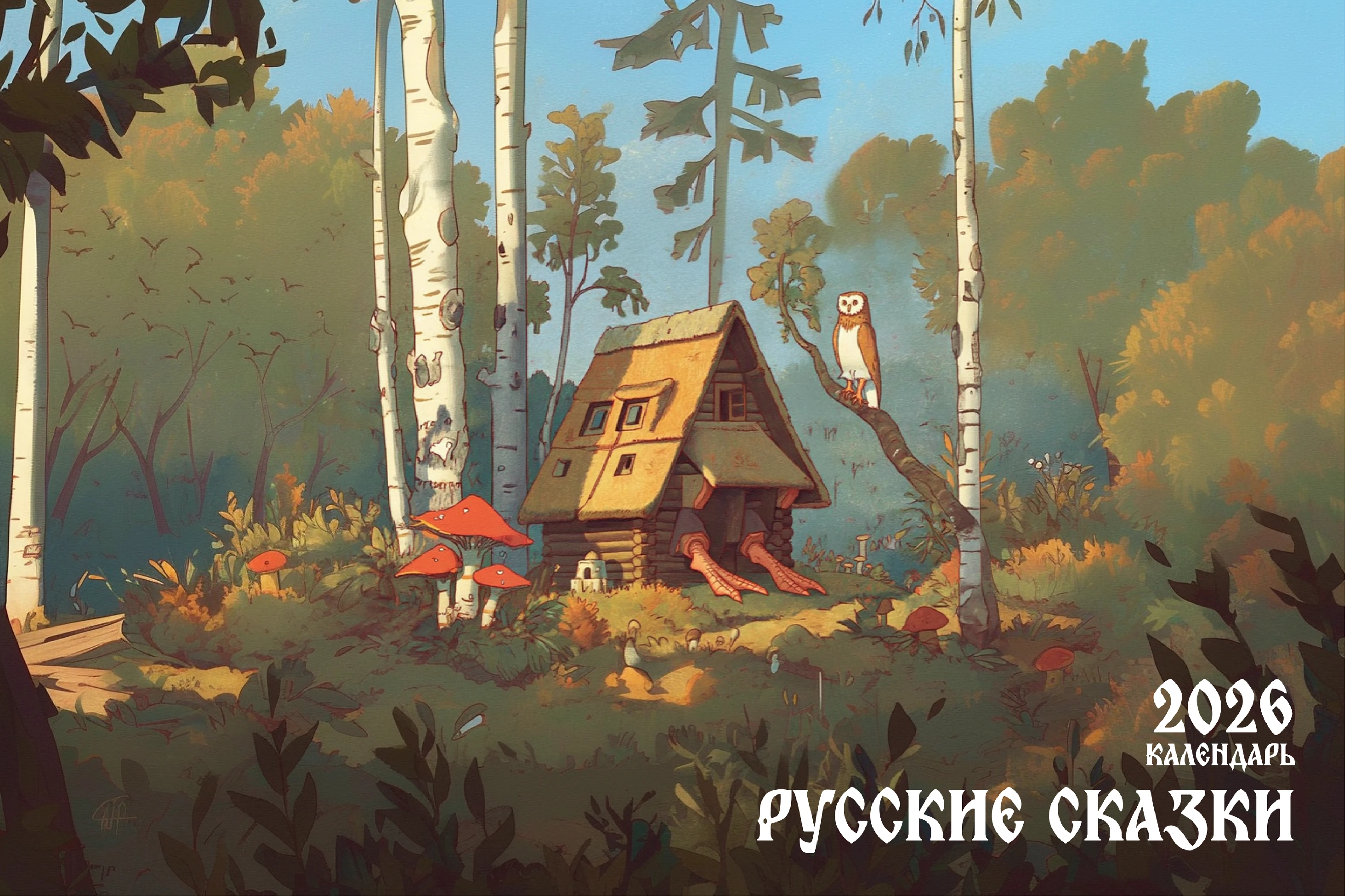 календарь/calendar 2026 Русские сказки ИИ — Изображение №1 — Иллюстрация, Графика на Dprofile