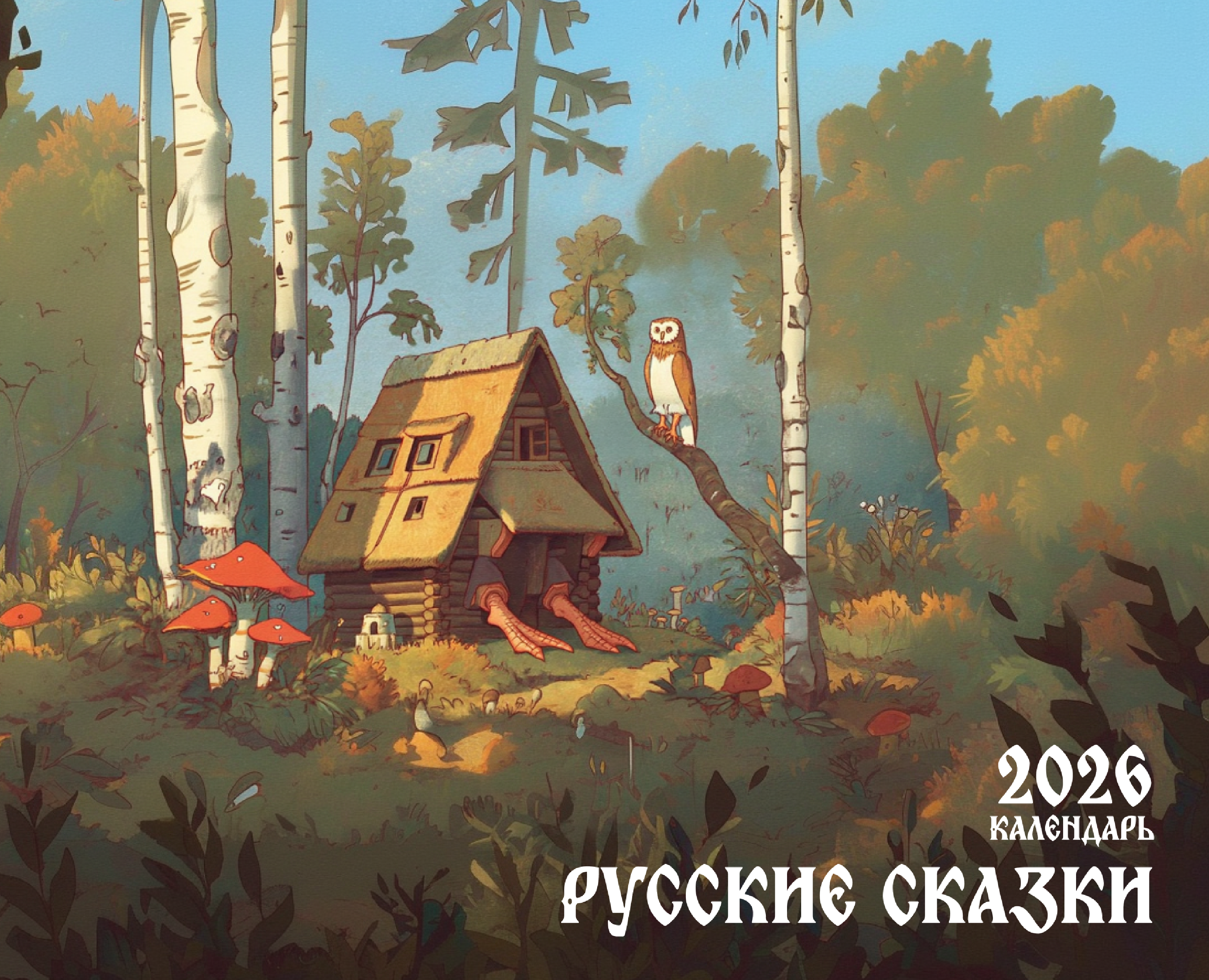 календарь/calendar 2026 Русские сказки ИИ — Иллюстрация, Графика на Dprofile