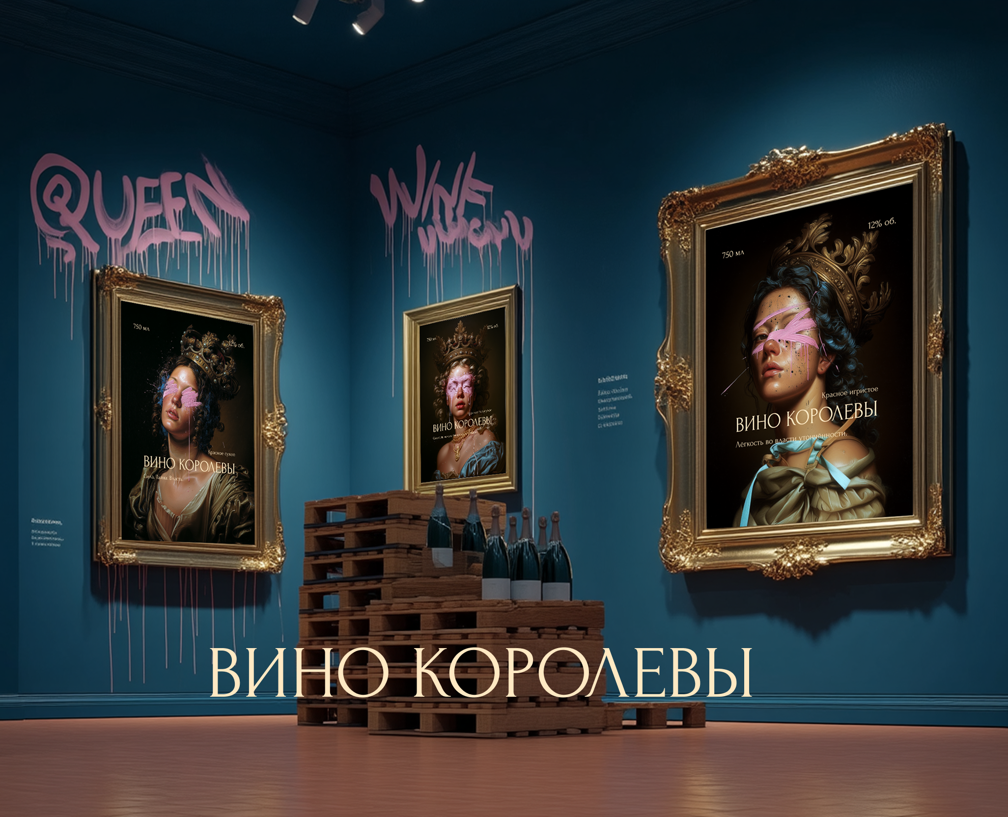 Вино королевы Дизайн Этикетки — Брендинг, Иллюстрация на Dprofile