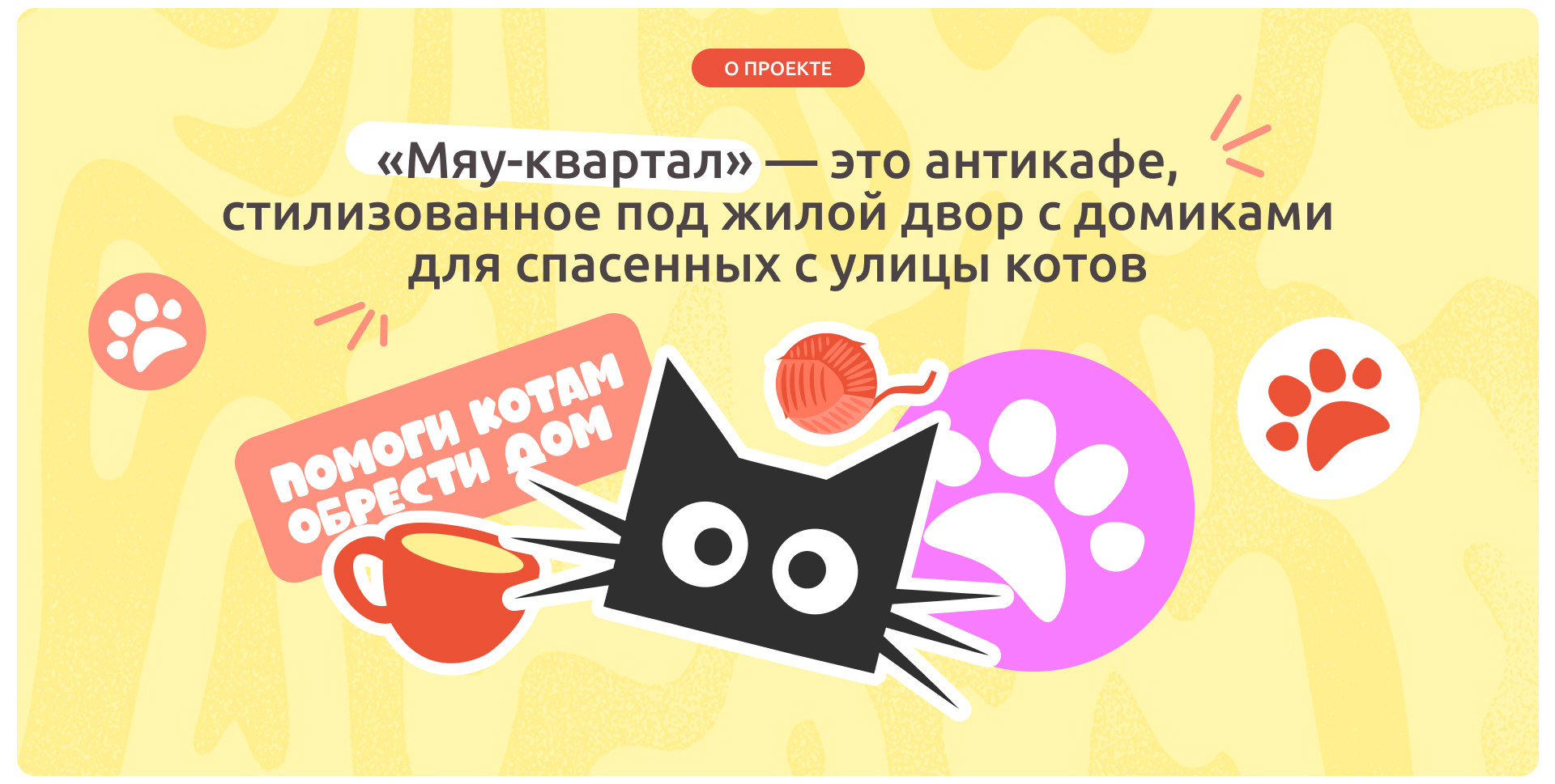BRAND IDENTITY | Антикафе "Мяу-квартал" — Изображение №2 — Брендинг, Графика на Dprofile
