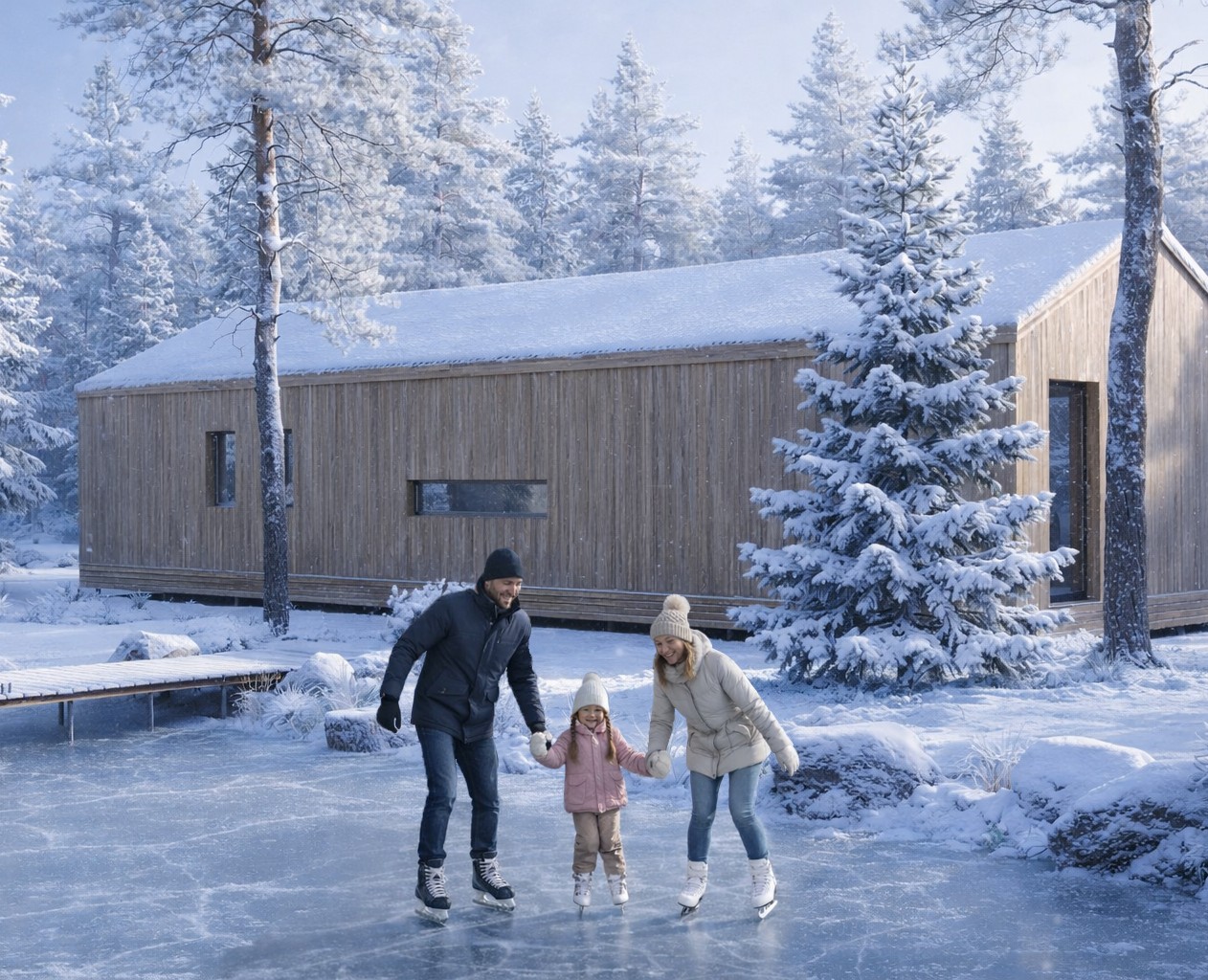 Современный дом на Алтае — Иллюстрация, 3D на Dprofile