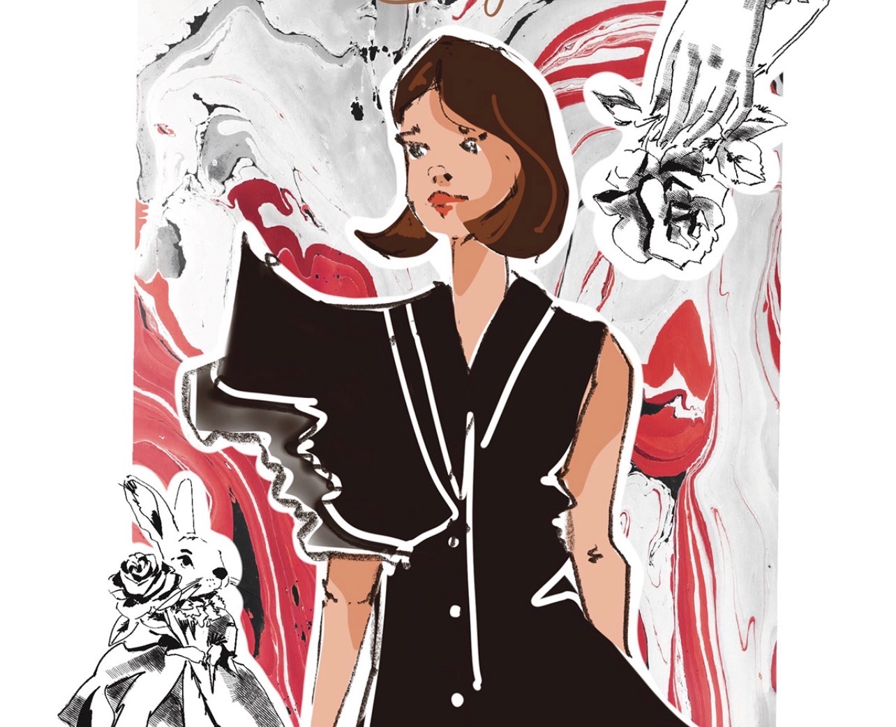 открытки для бренда одежды change — Брендинг, Иллюстрация на Dprofile