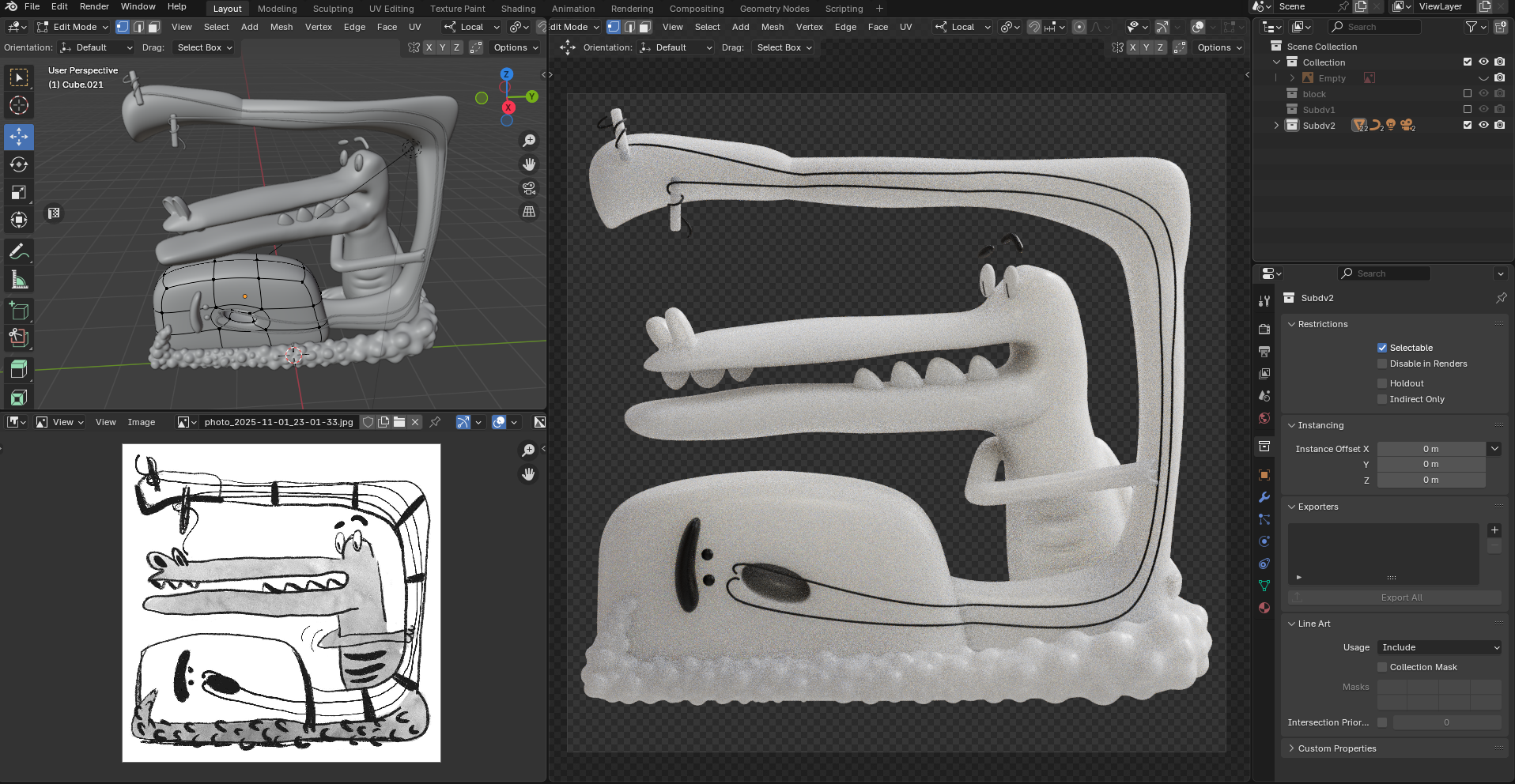 Inktober 2025 — Изображение №26 — Иллюстрация, 3D на Dprofile