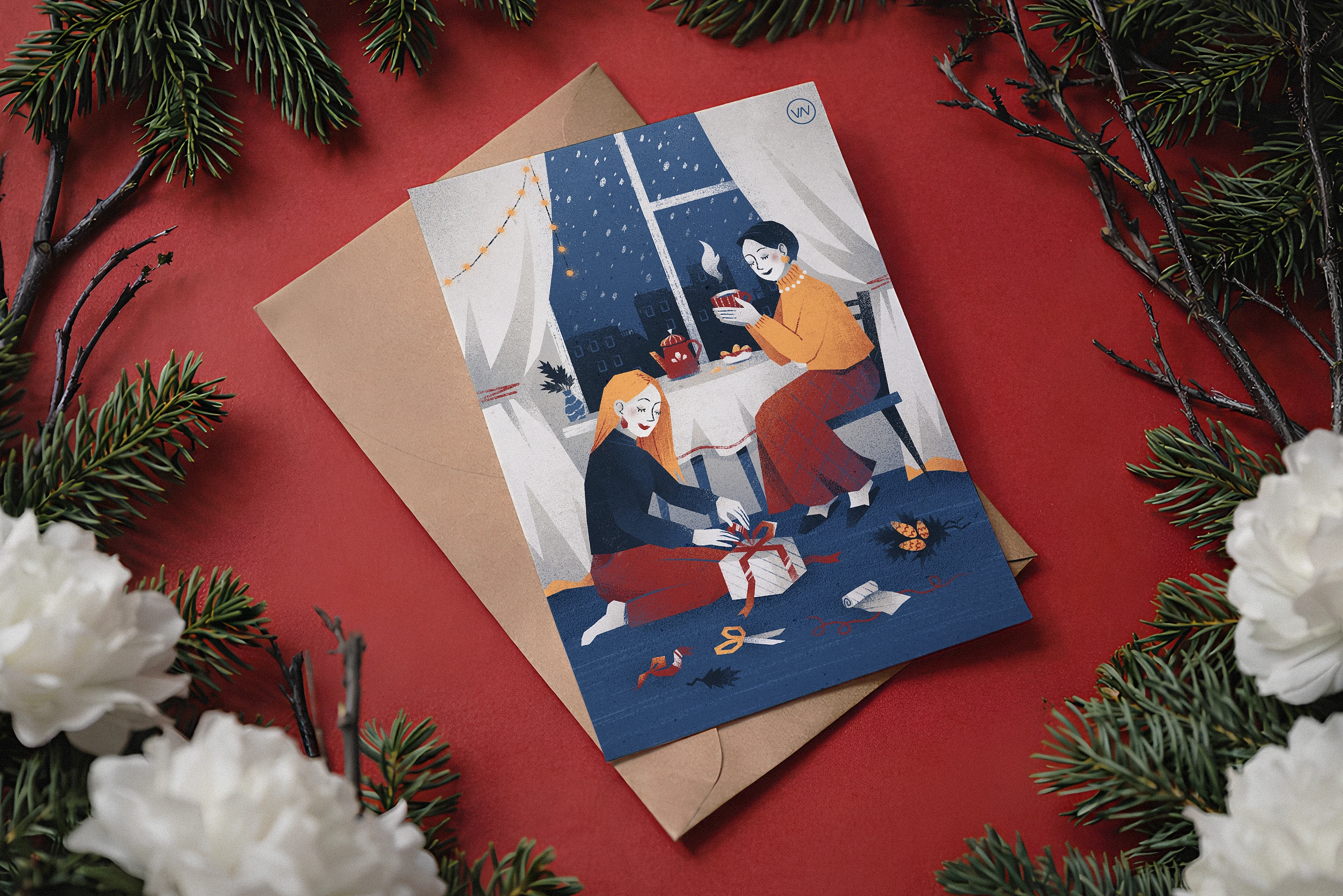 Зимняя иллюстрация для бренда одежды VERY NEAT — Изображение №2 — Брендинг, Иллюстрация на Dprofile