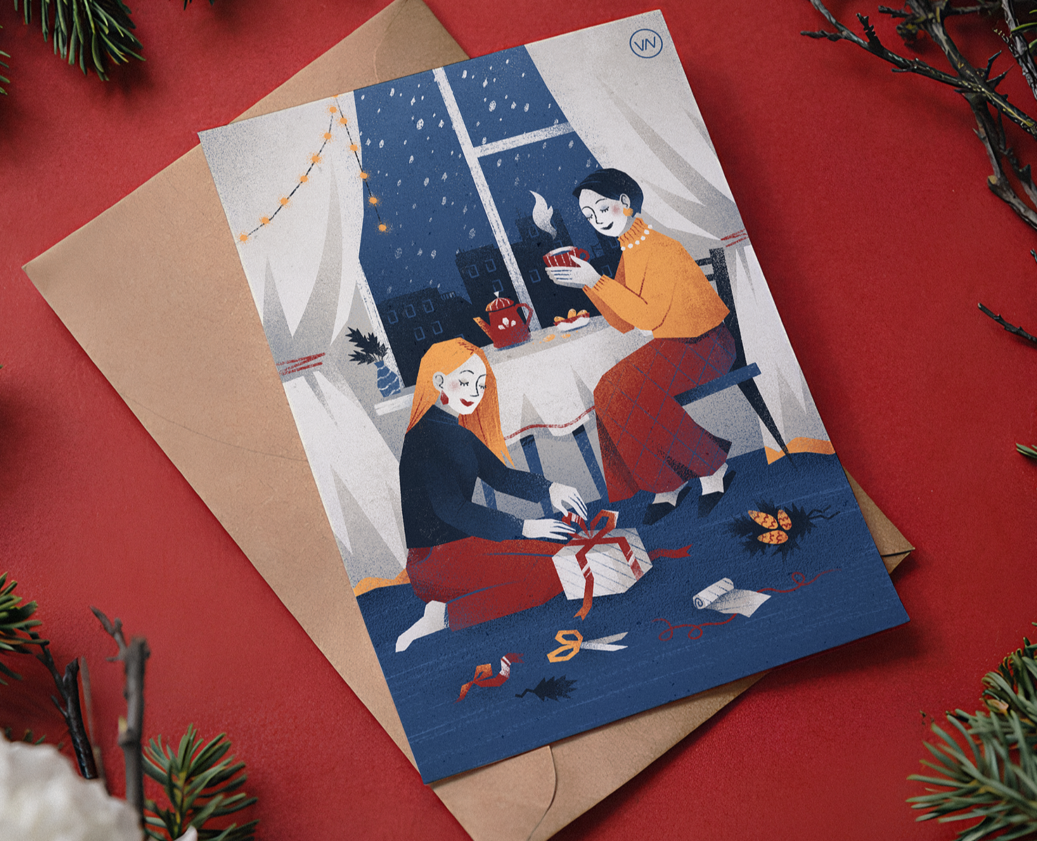 Зимняя иллюстрация для бренда одежды VERY NEAT на Dprofile