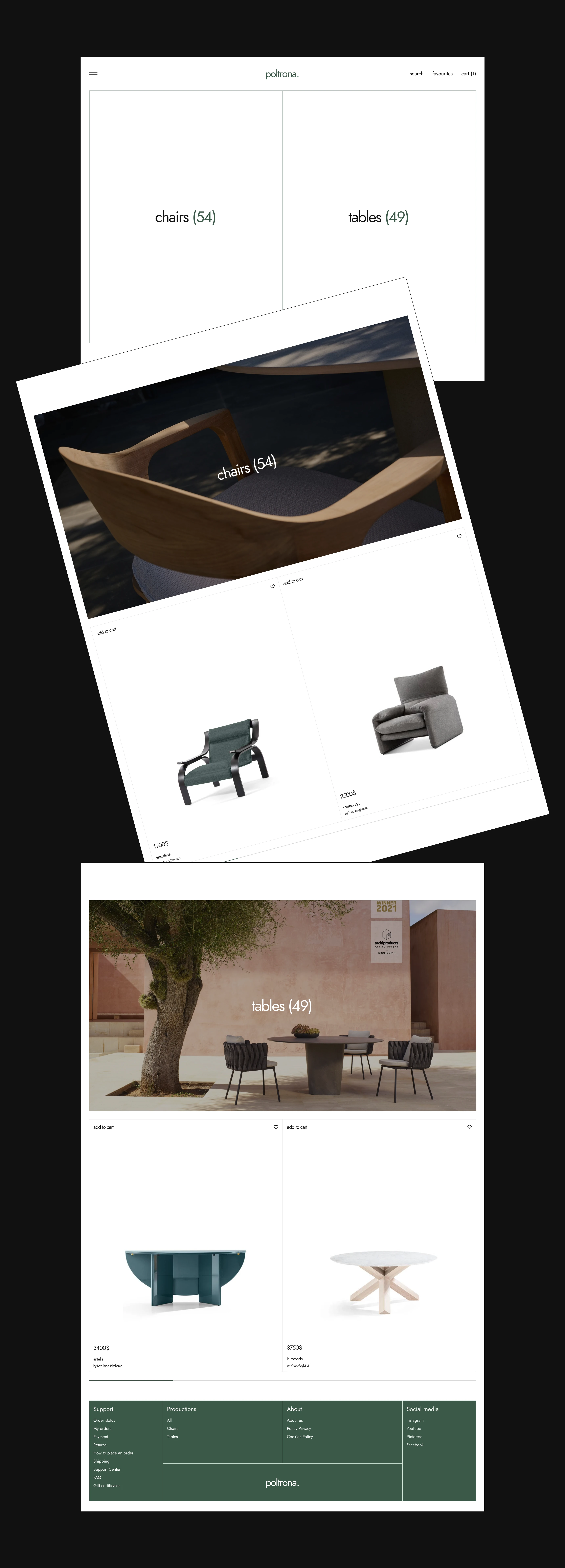 Магазин мебели | Сайт — Изображение №3 — Интерфейсы на Dprofile