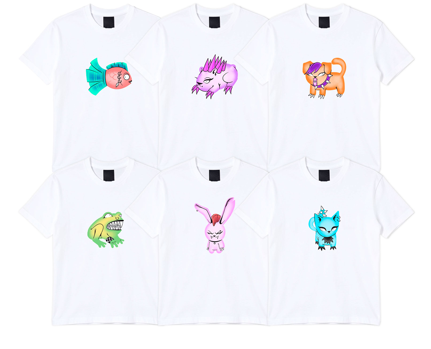 Коллекция футболок "Зверюшки нон-конформисты" — Изображение №2 — Брендинг, Иллюстрация на Dprofile