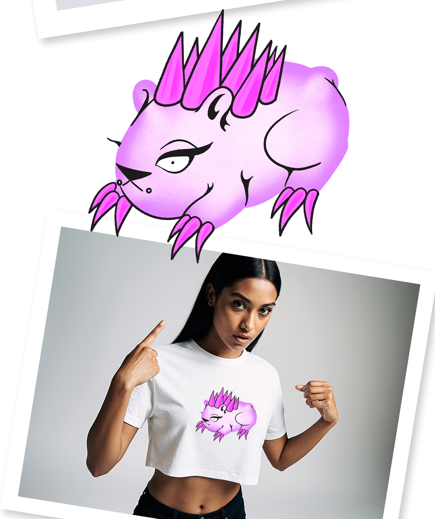 Коллекция футболок "Зверюшки нон-конформисты" — Изображение №5 — Брендинг, Иллюстрация на Dprofile