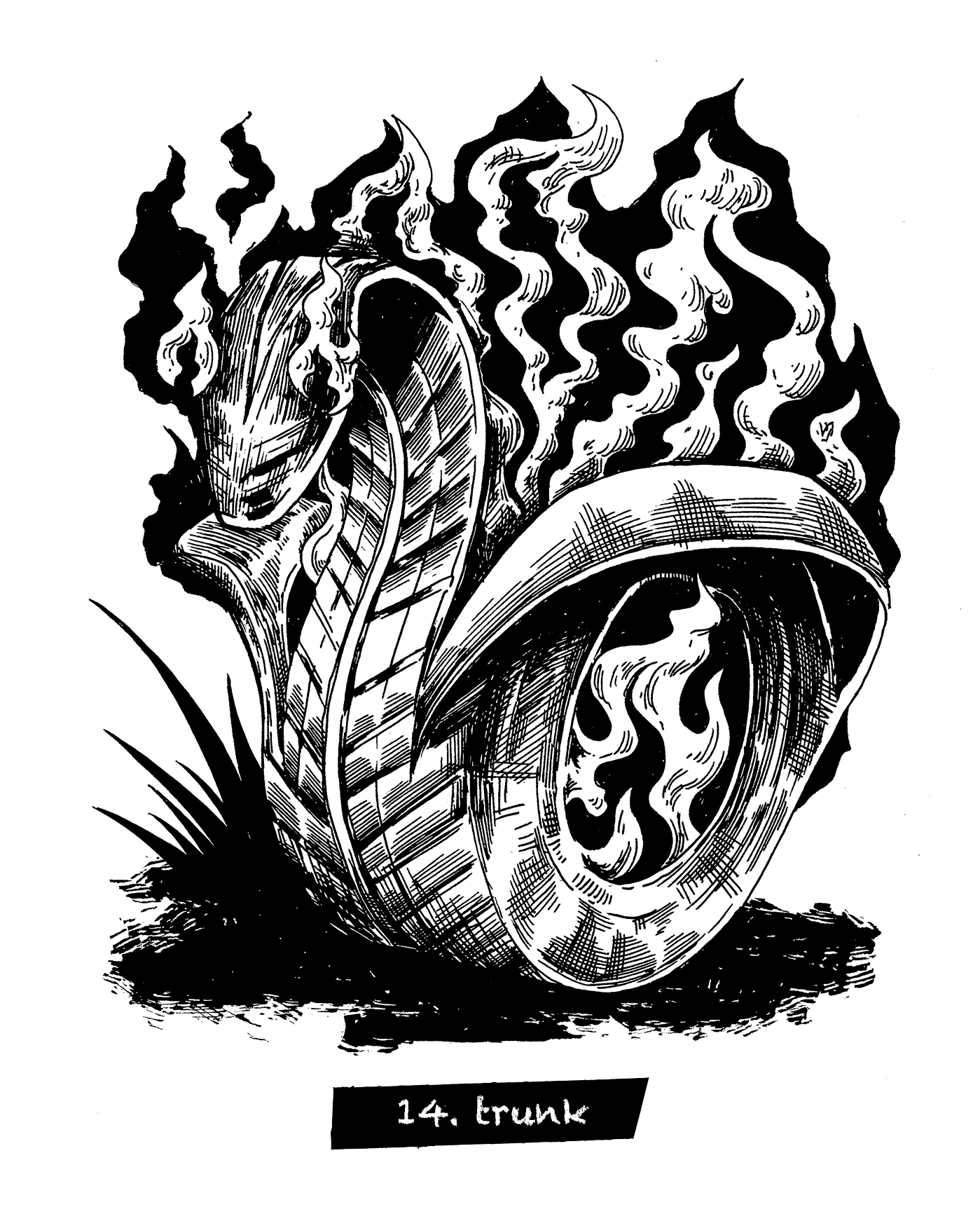 Inktober 2025 — Изображение №11 — Иллюстрация, Графика на Dprofile