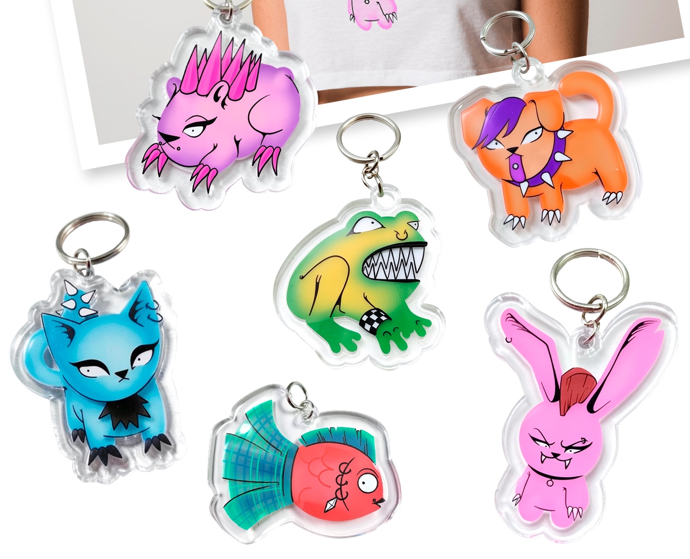 Коллекция футболок "Зверюшки нон-конформисты" — Брендинг, Иллюстрация на Dprofile