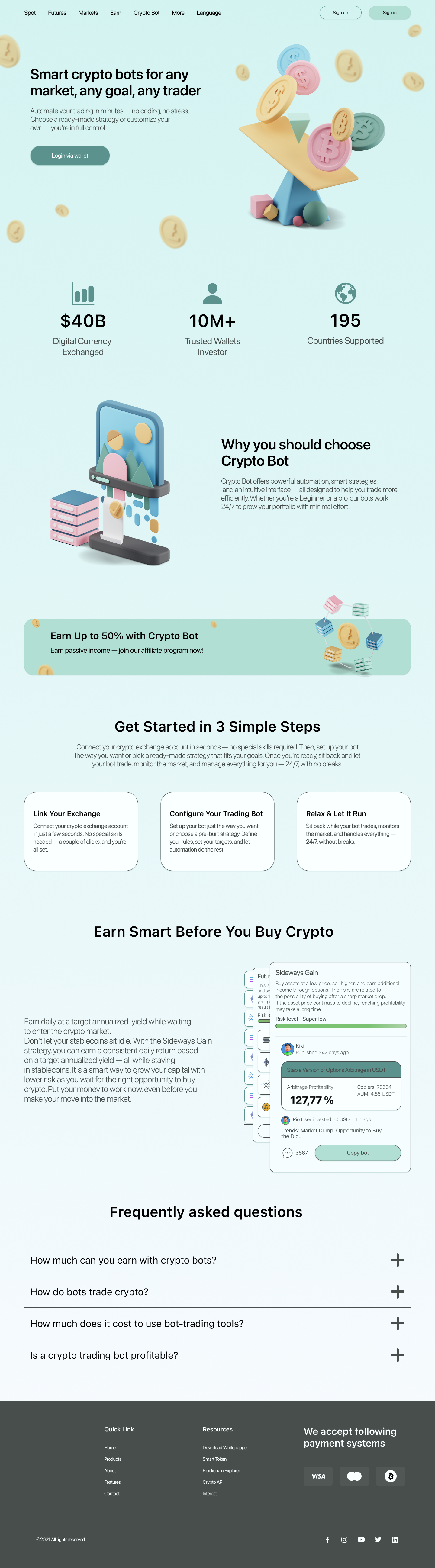 Crypto bot — Изображение №2 — Интерфейсы на Dprofile