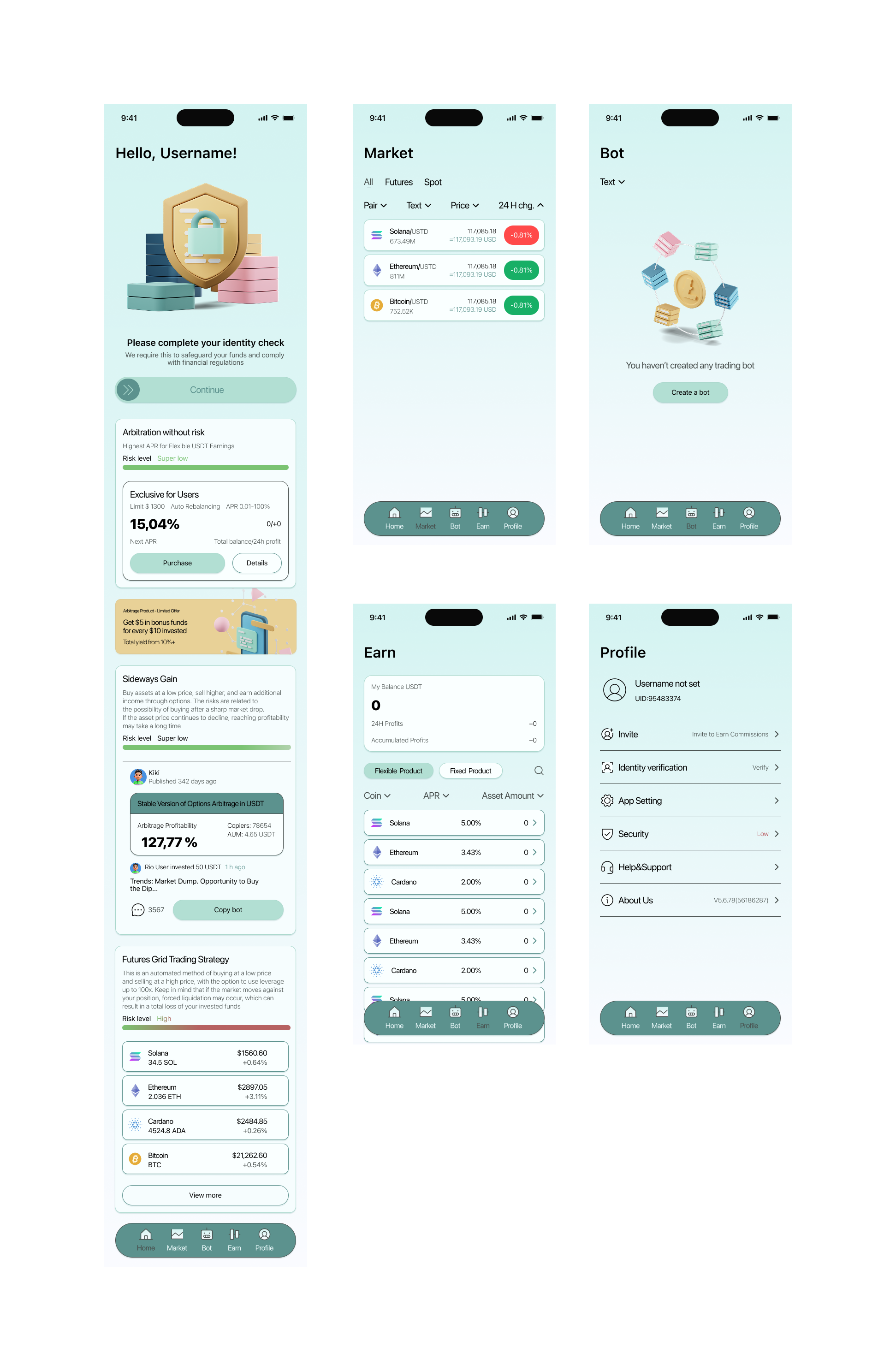 Crypto bot — Изображение №1 — Интерфейсы на Dprofile