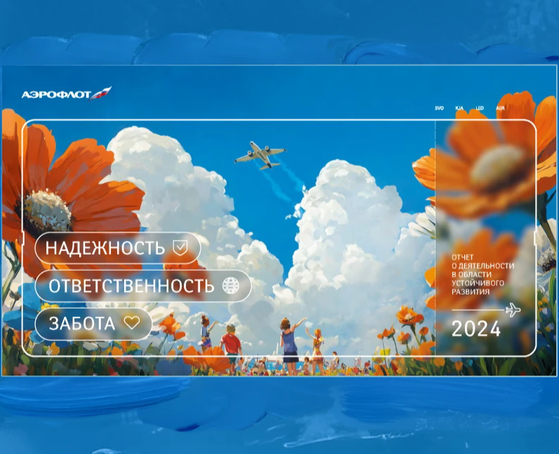 Аэрофлот. Отчет об устойчивом развитии'24 на Dprofile