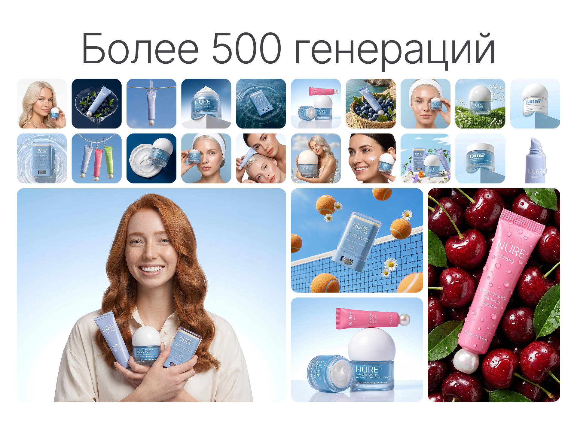 AI-кампания для бренда уходовой косметики — Изображение №10 — Промдизайн, Нейро на Dprofile
