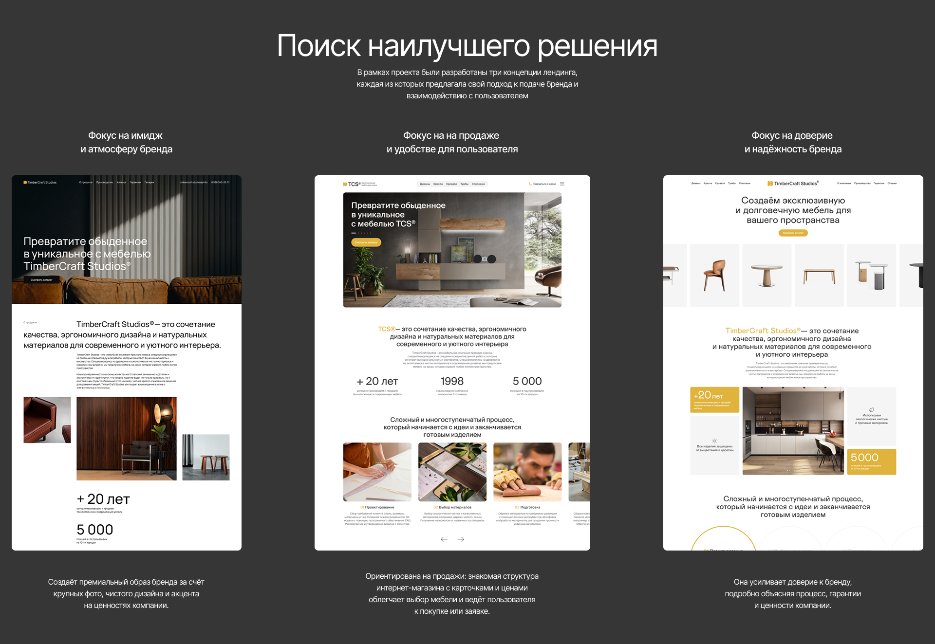 TimberCraftStudios — Лендинг — Изображение №2 — Интерфейсы на Dprofile