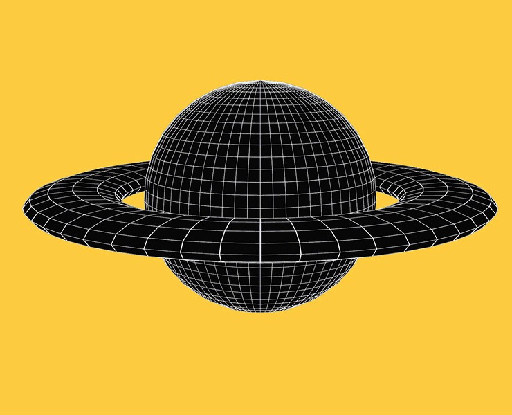 Wireframe Retro Futurism — 3D, Анимация на Dprofile