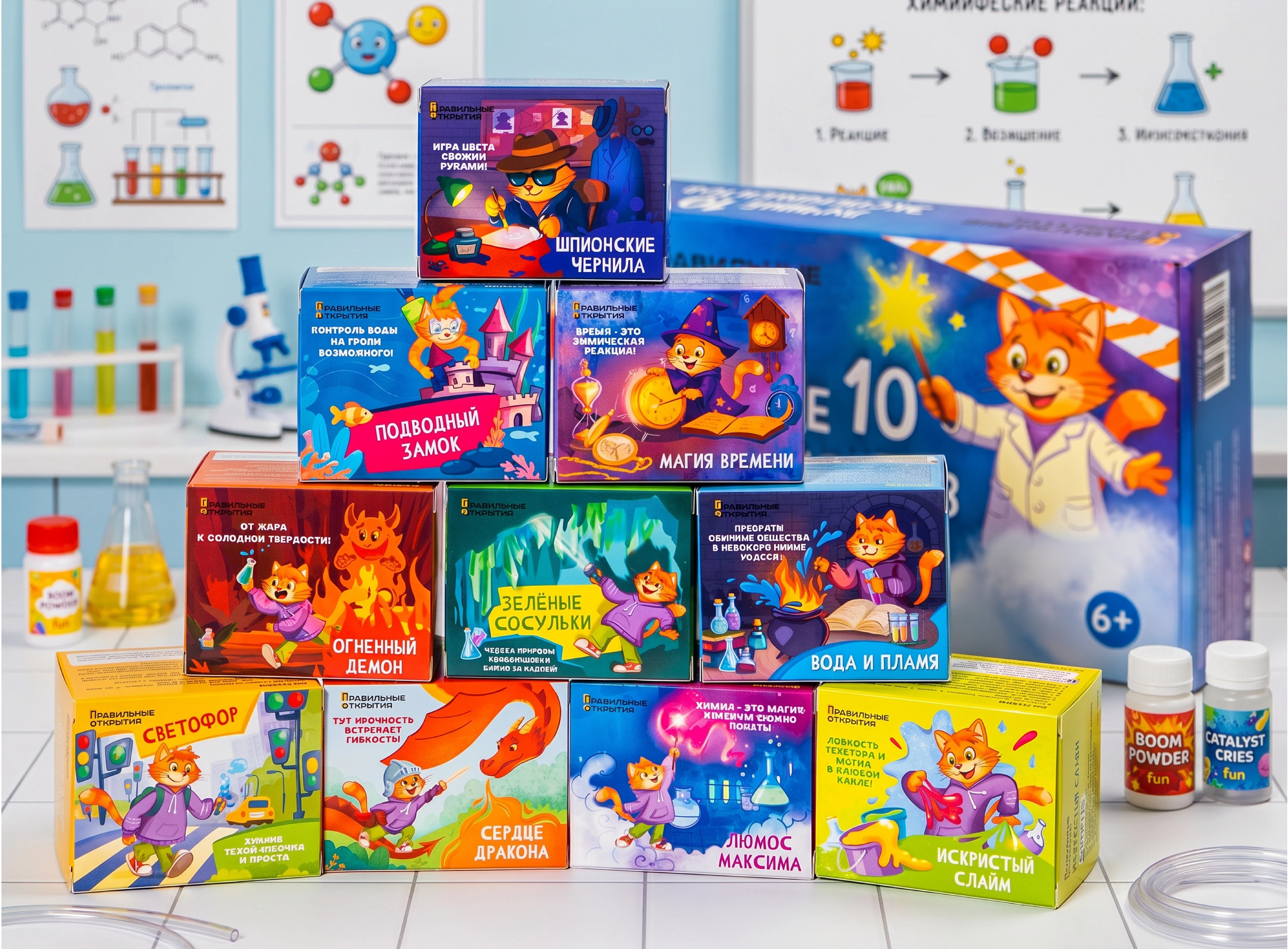 Дизайн упаковки химических опытов для детей — Изображение №11 — Брендинг, Иллюстрация на Dprofile
