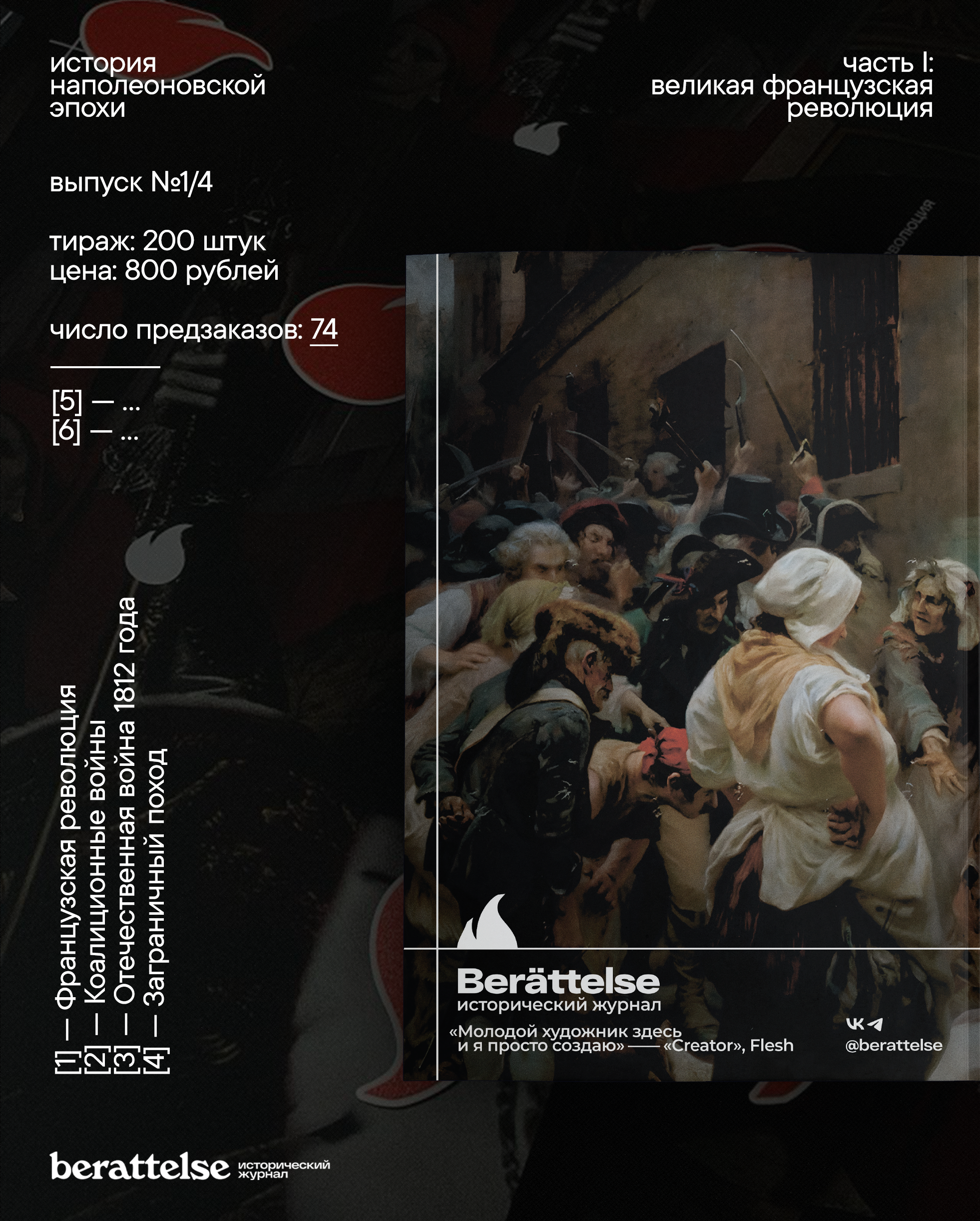 Журнал Berättelse. Кейс цикла «Наполеоновские войны» — Изображение №3 — Графика на Dprofile