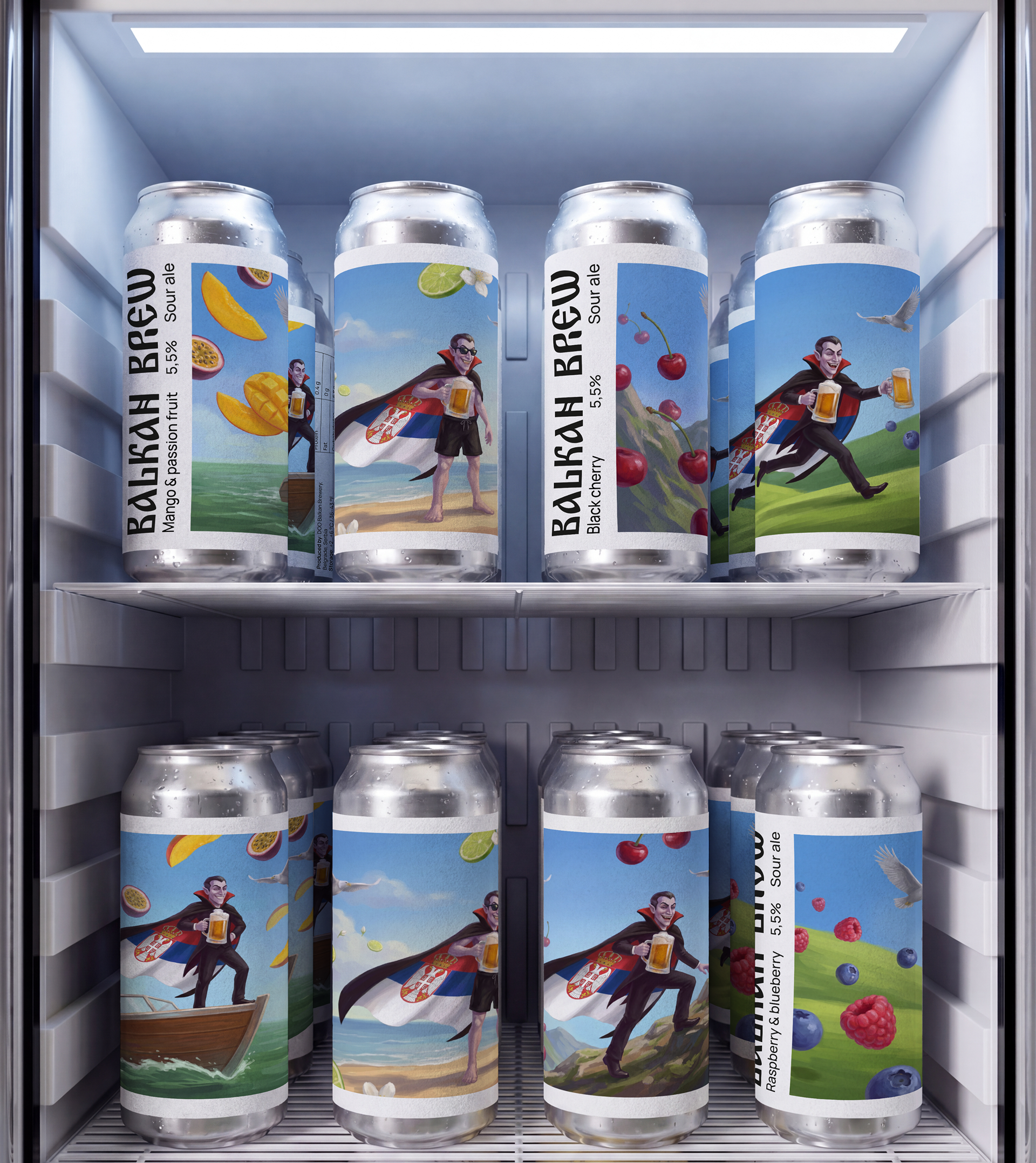 [Balkan Brew] логотип и серия этикеток для крафтового пива — Изображение №1 — Брендинг на Dprofile