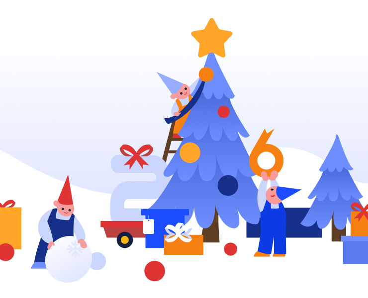 Happy holidays, colleagues! — Иллюстрация на Dprofile