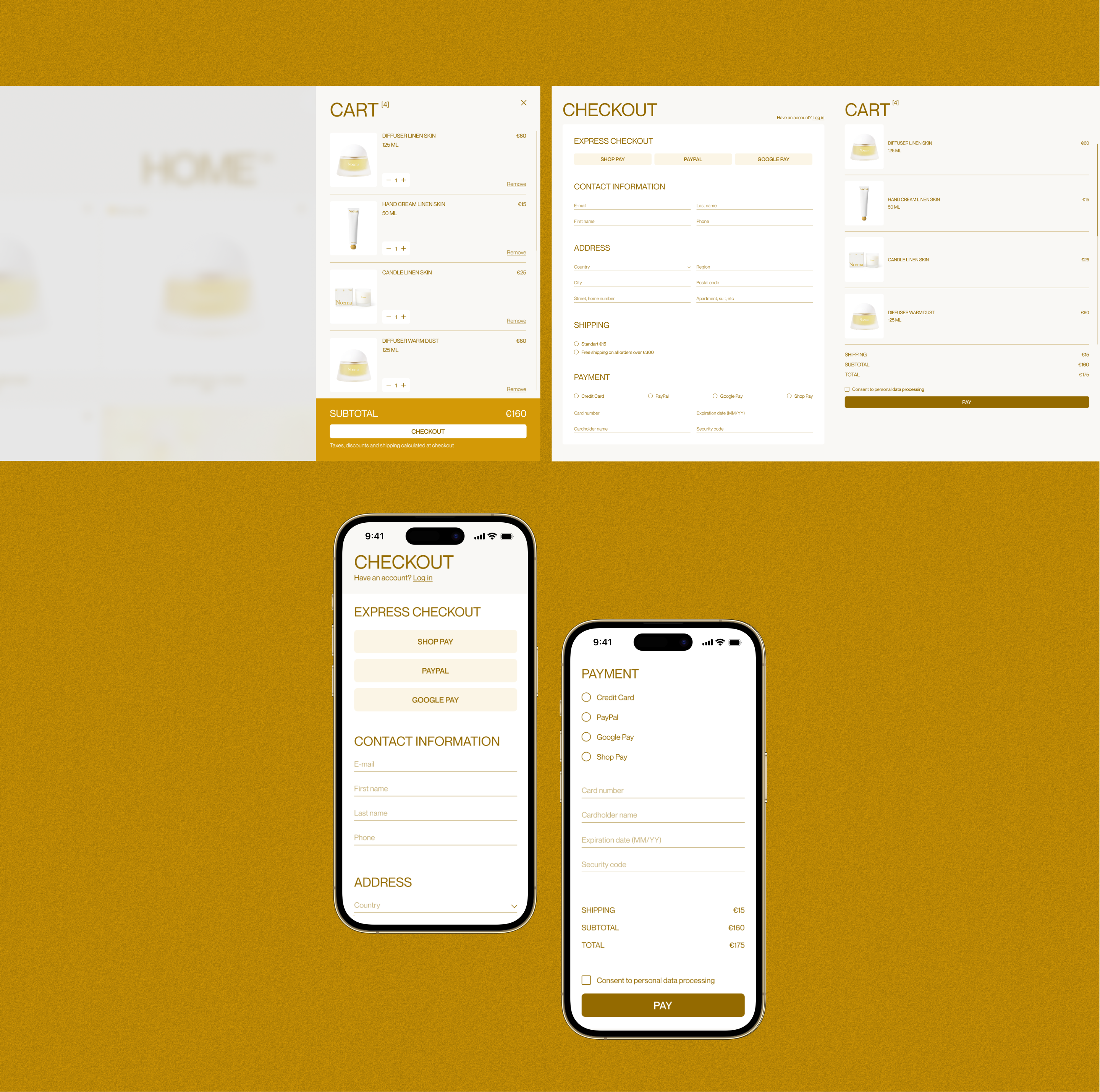 Noema — UX/UI design, E-commerce website — Изображение №13 — Интерфейсы на Dprofile
