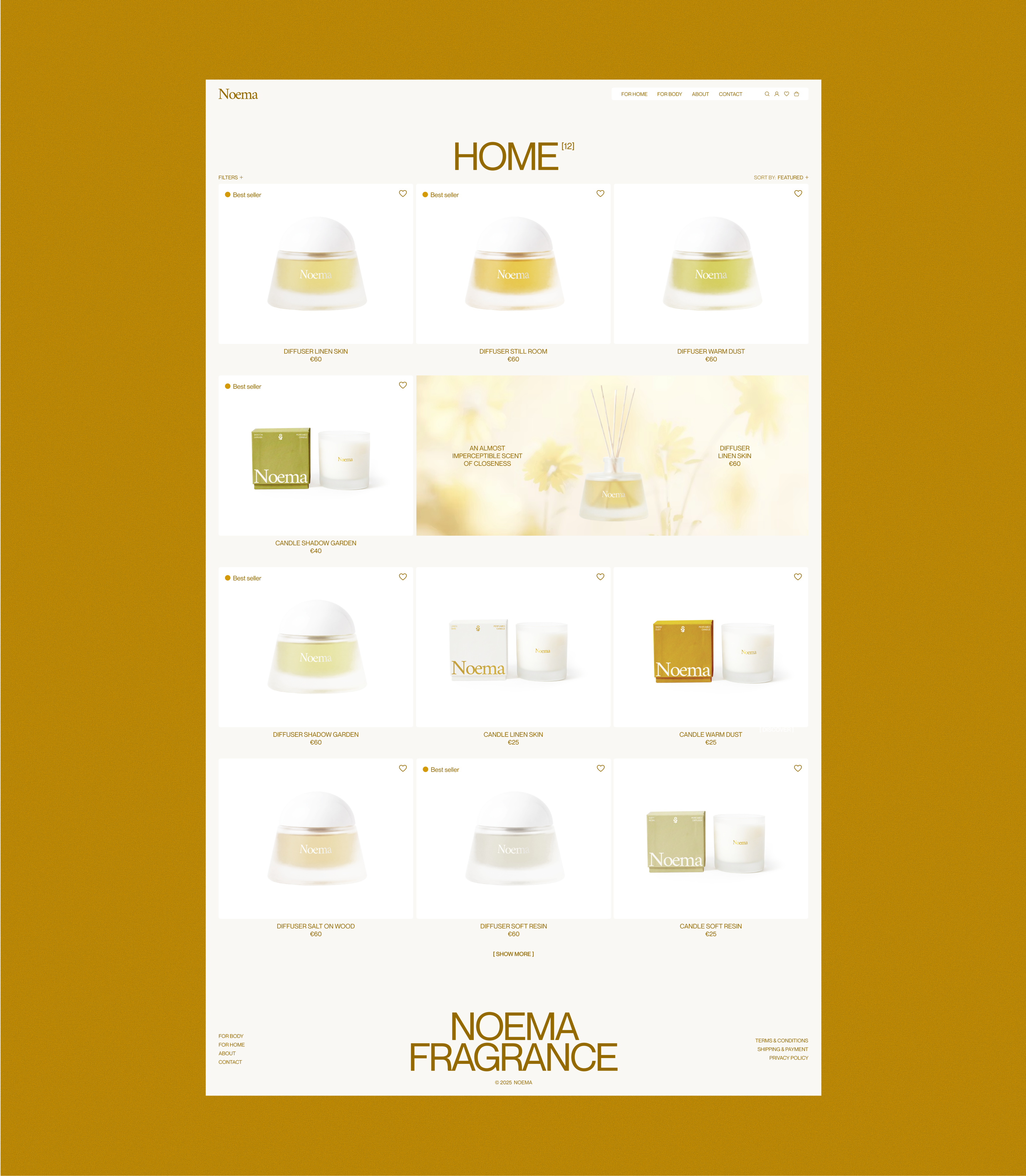 Noema — UX/UI design, E-commerce website — Изображение №7 — Интерфейсы на Dprofile