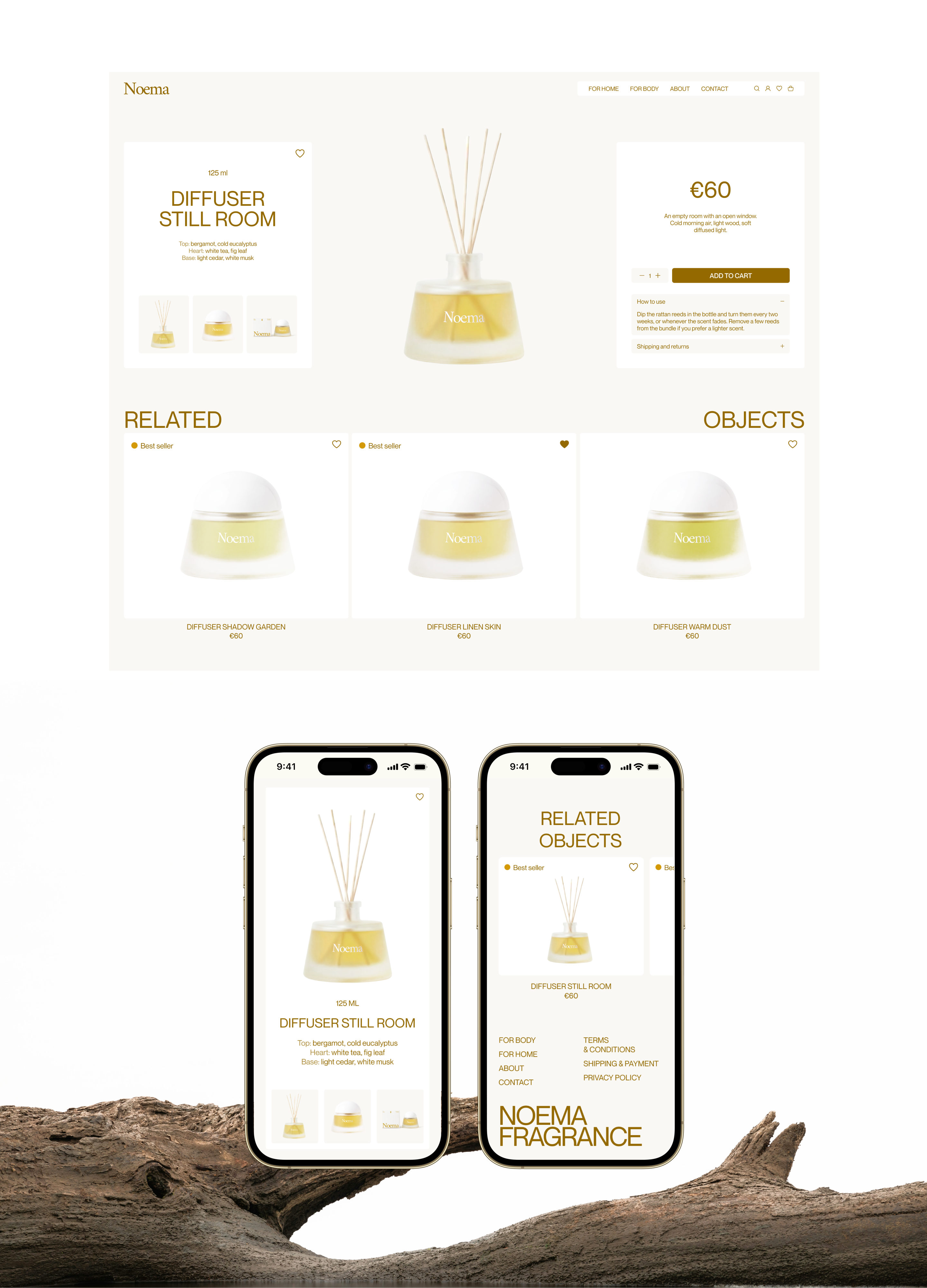 Noema — UX/UI design, E-commerce website — Изображение №9 — Интерфейсы на Dprofile