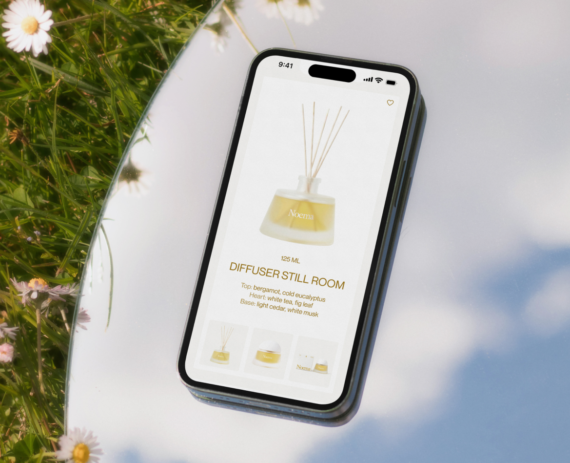 Noema — UX/UI design, E-commerce website — Интерфейсы на Dprofile