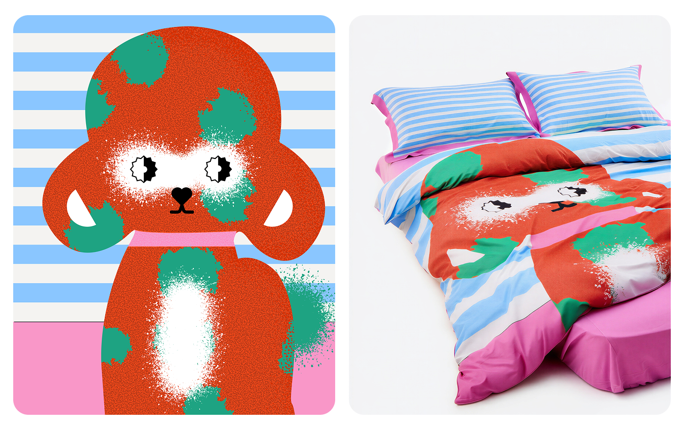 Poodl — дофаминовое постельное белье — Изображение №2 — Брендинг на Dprofile